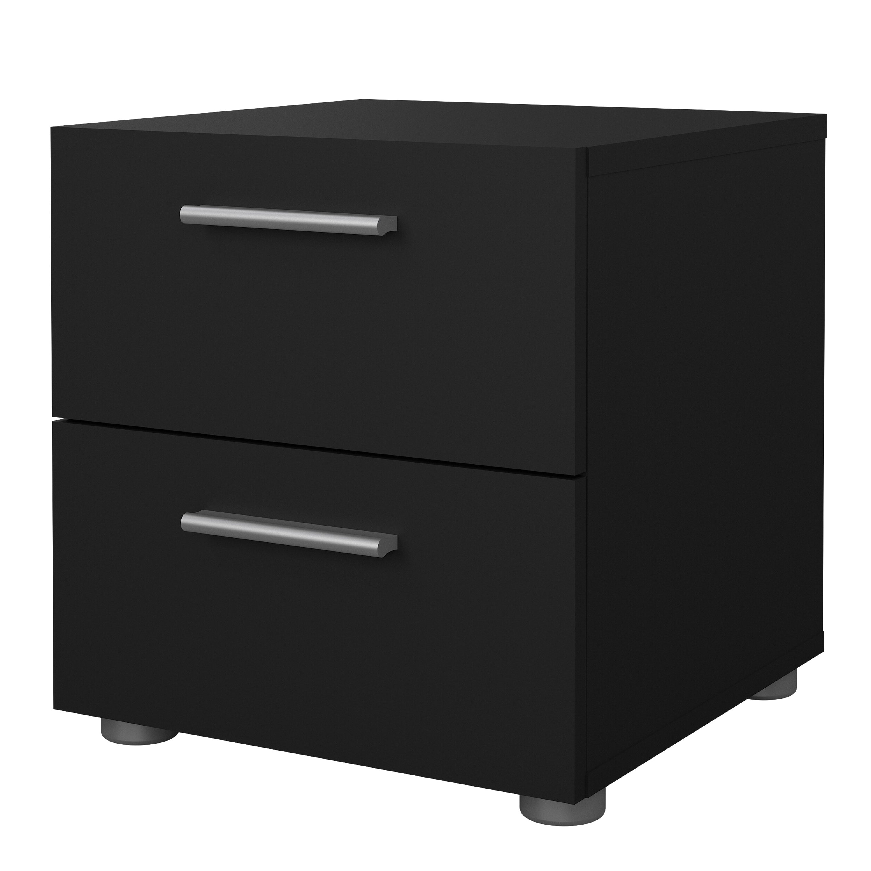 Pepe Bedside 2 Drawers in Black – FTG, view 3