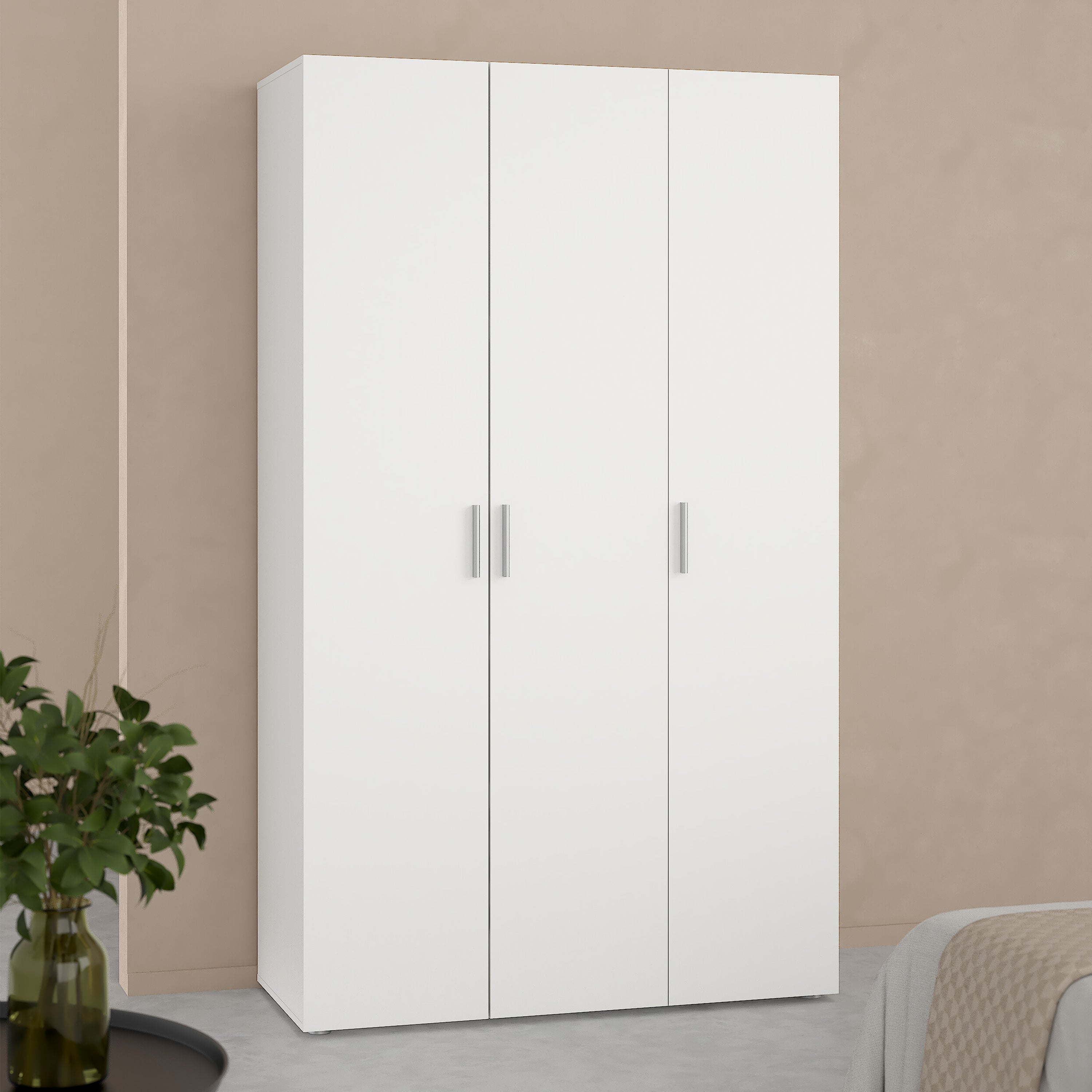 Pepe Wardrobe with 3 Doors in White – FTG, view 6