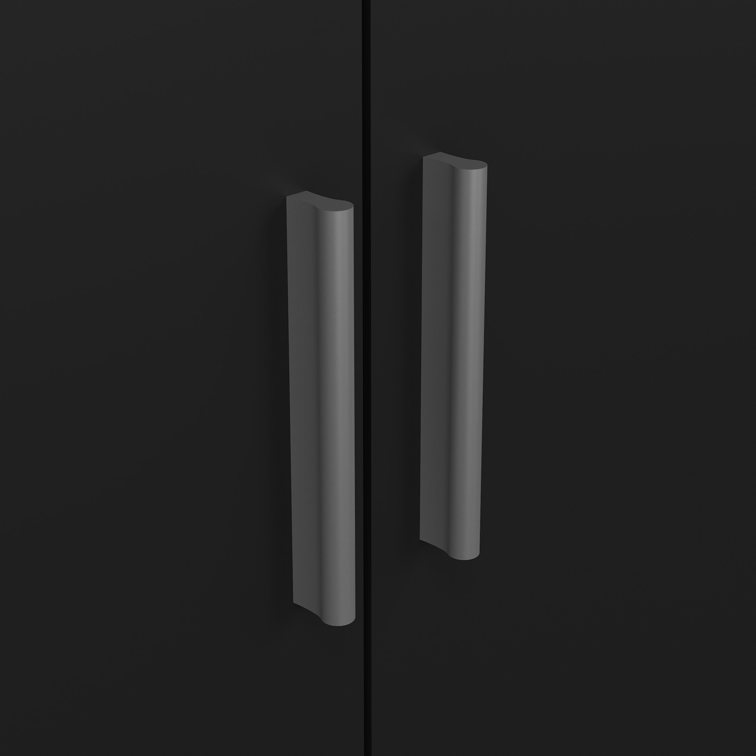Pepe Wardrobe with 3 Doors in Black – FTG, view 8