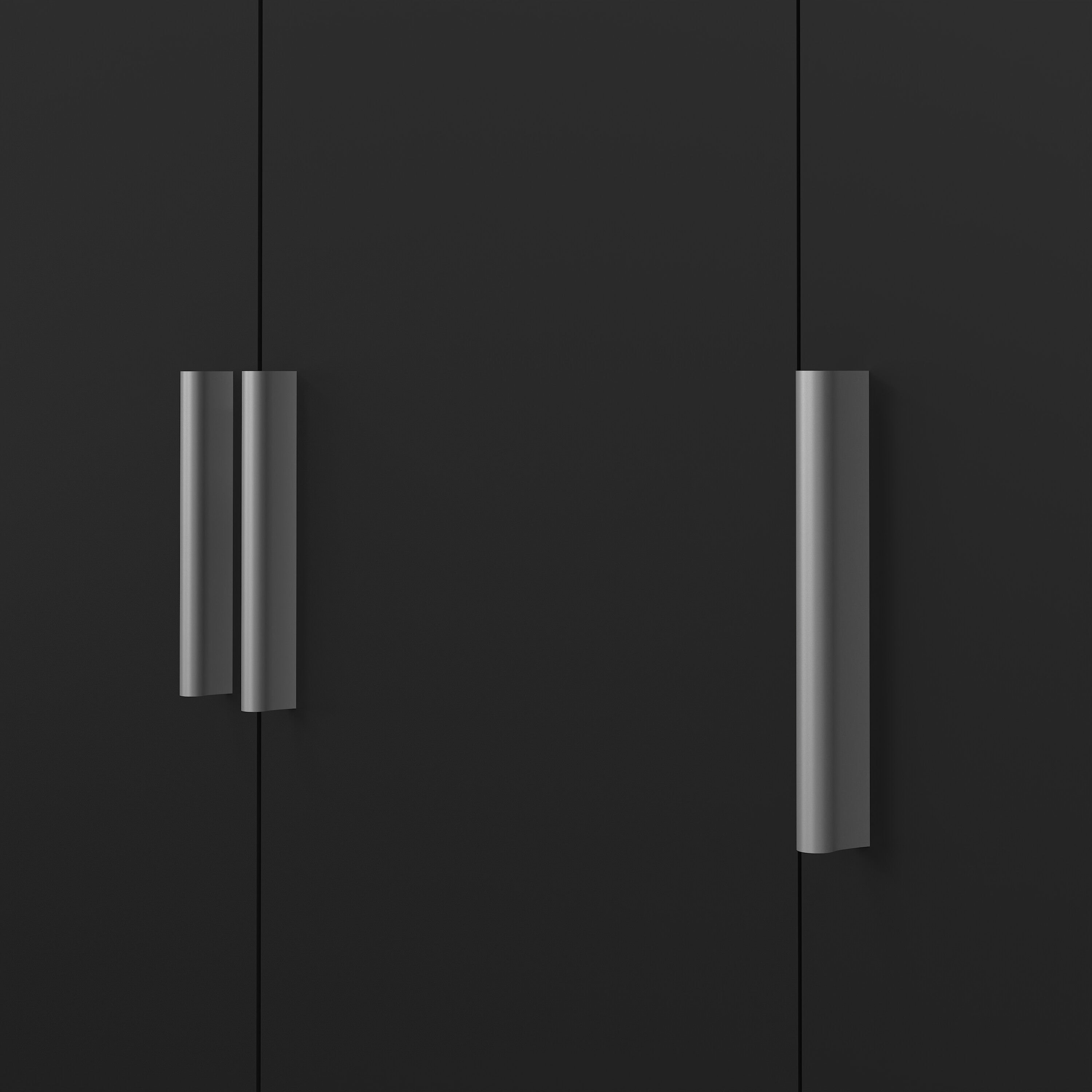 Pepe Wardrobe with 3 Doors in Black – FTG, view 9
