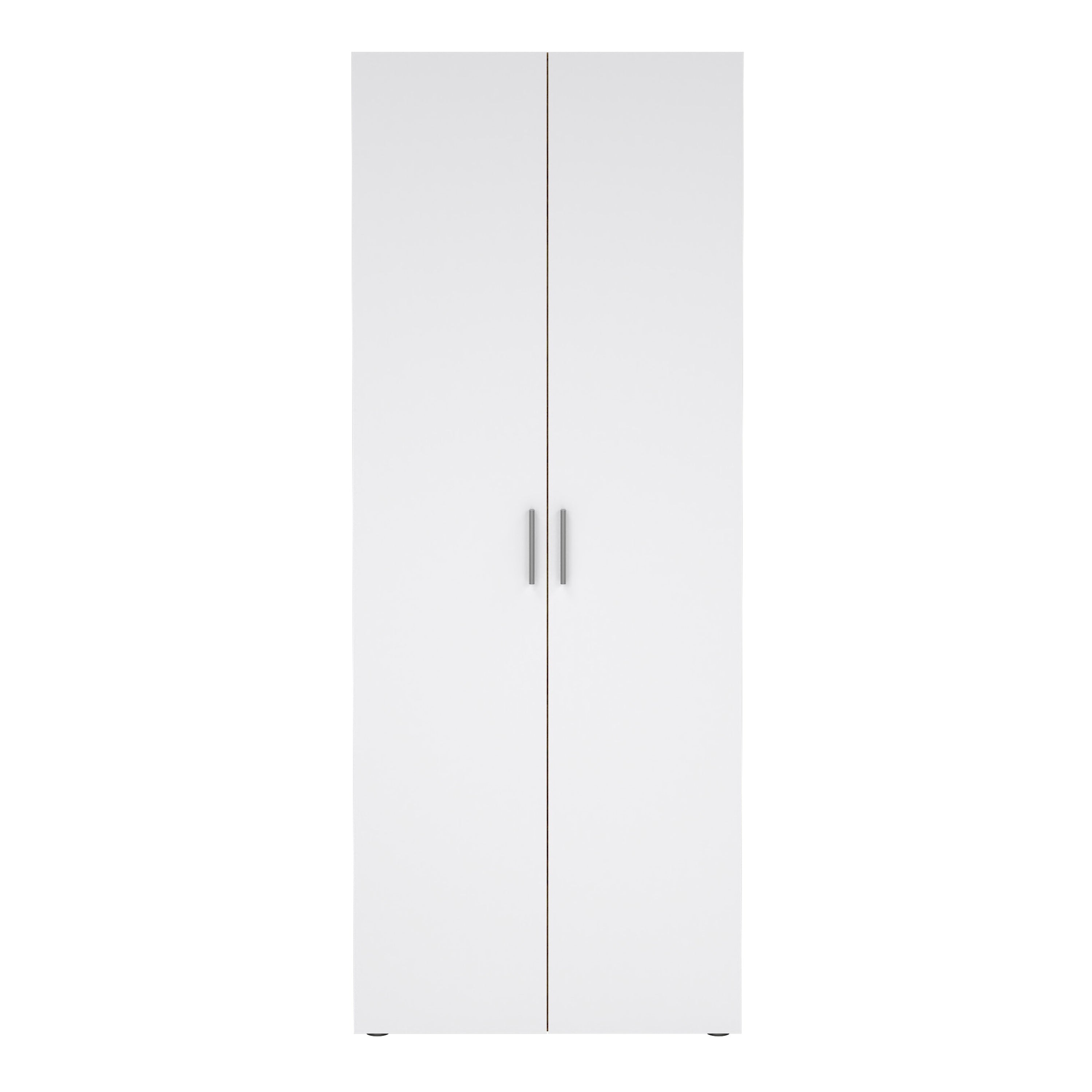 Pepe Wardrobe with 2 Doors in Oak with White High Gloss – FTG, view 2