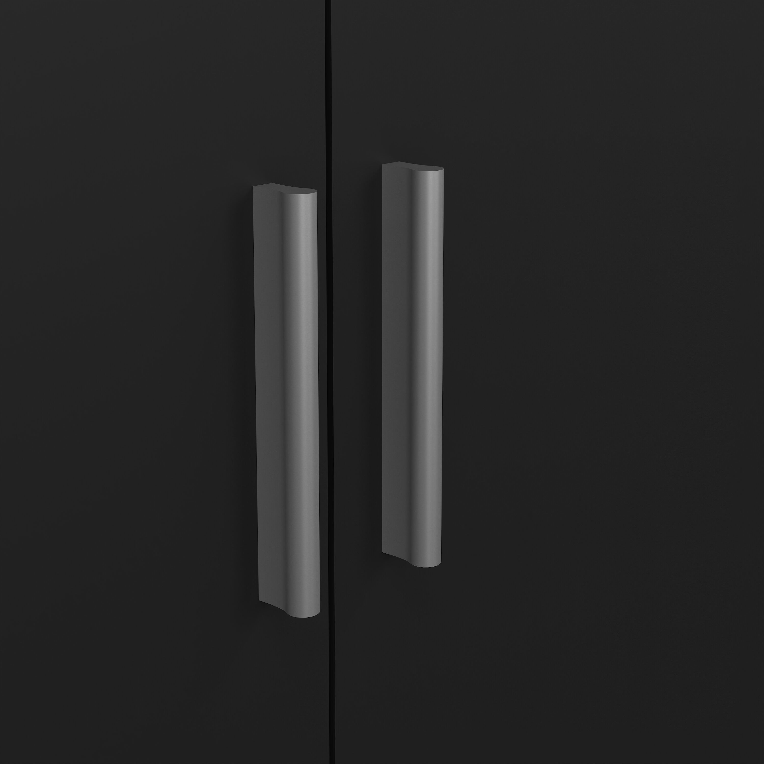 Pepe Wardrobe with 2 Doors in Black – FTG, view 10