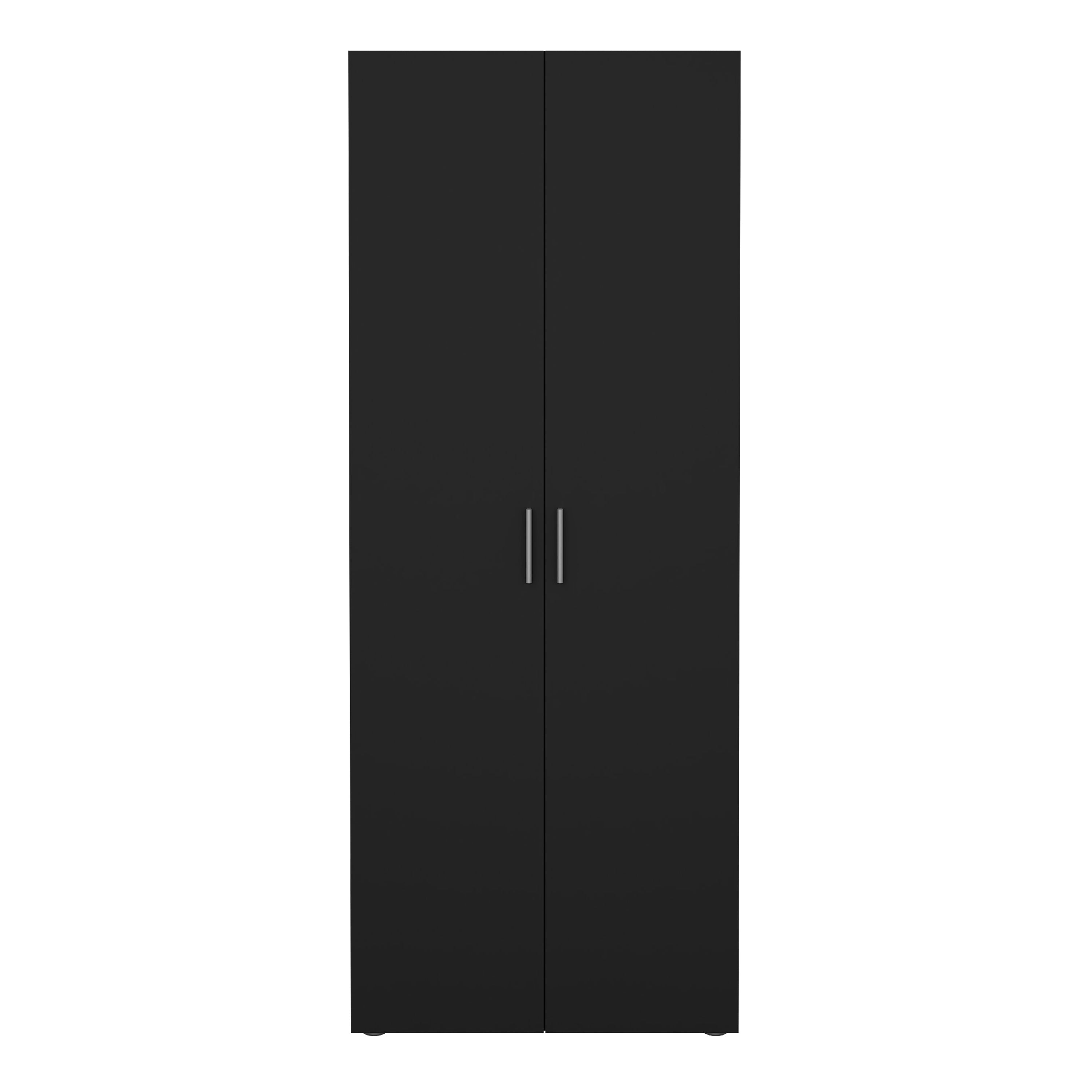 Pepe Wardrobe with 2 Doors in Black – FTG, view 2