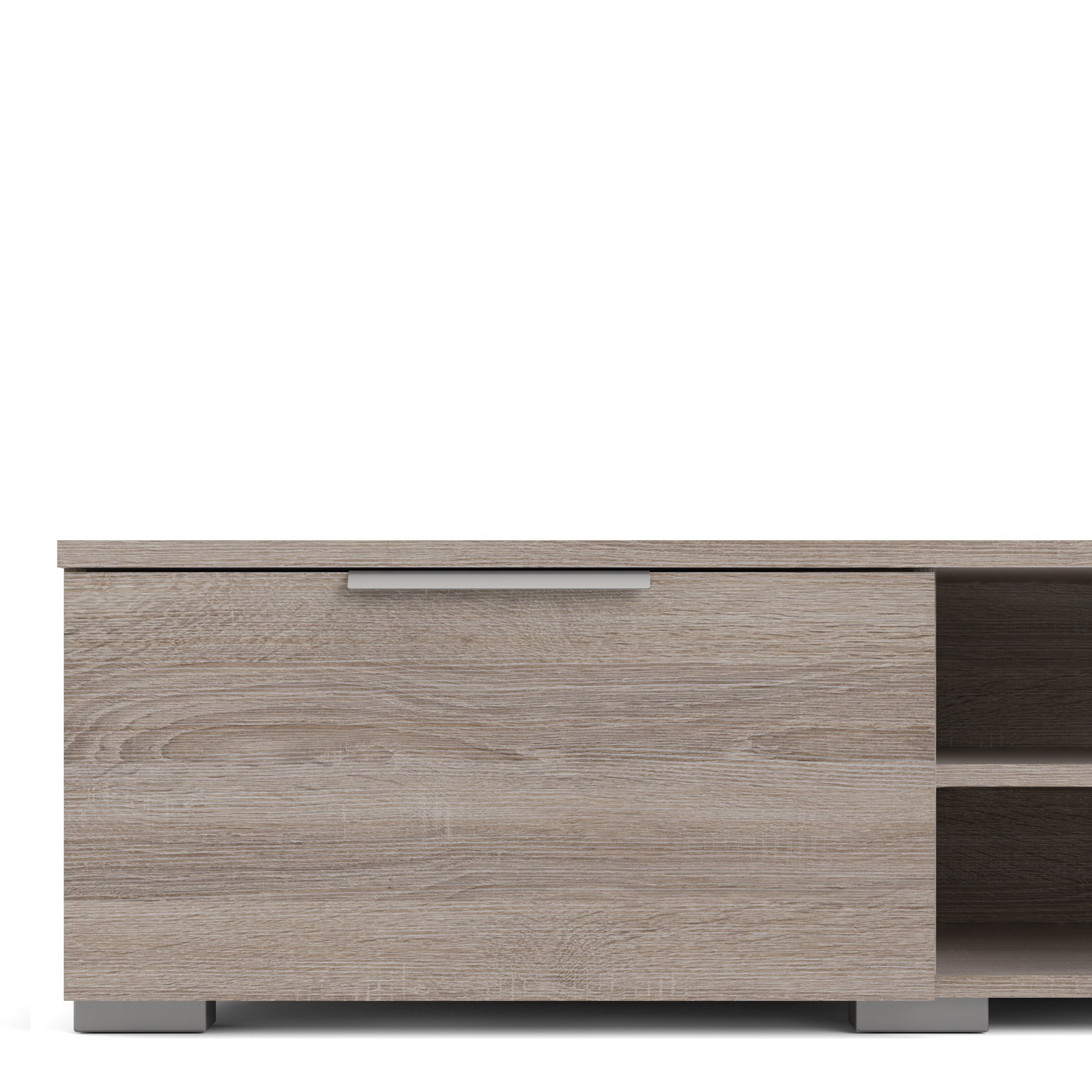 Match TV Unit 2 Drawers 2 Shelf in Truffle Oak – FTG, view 9