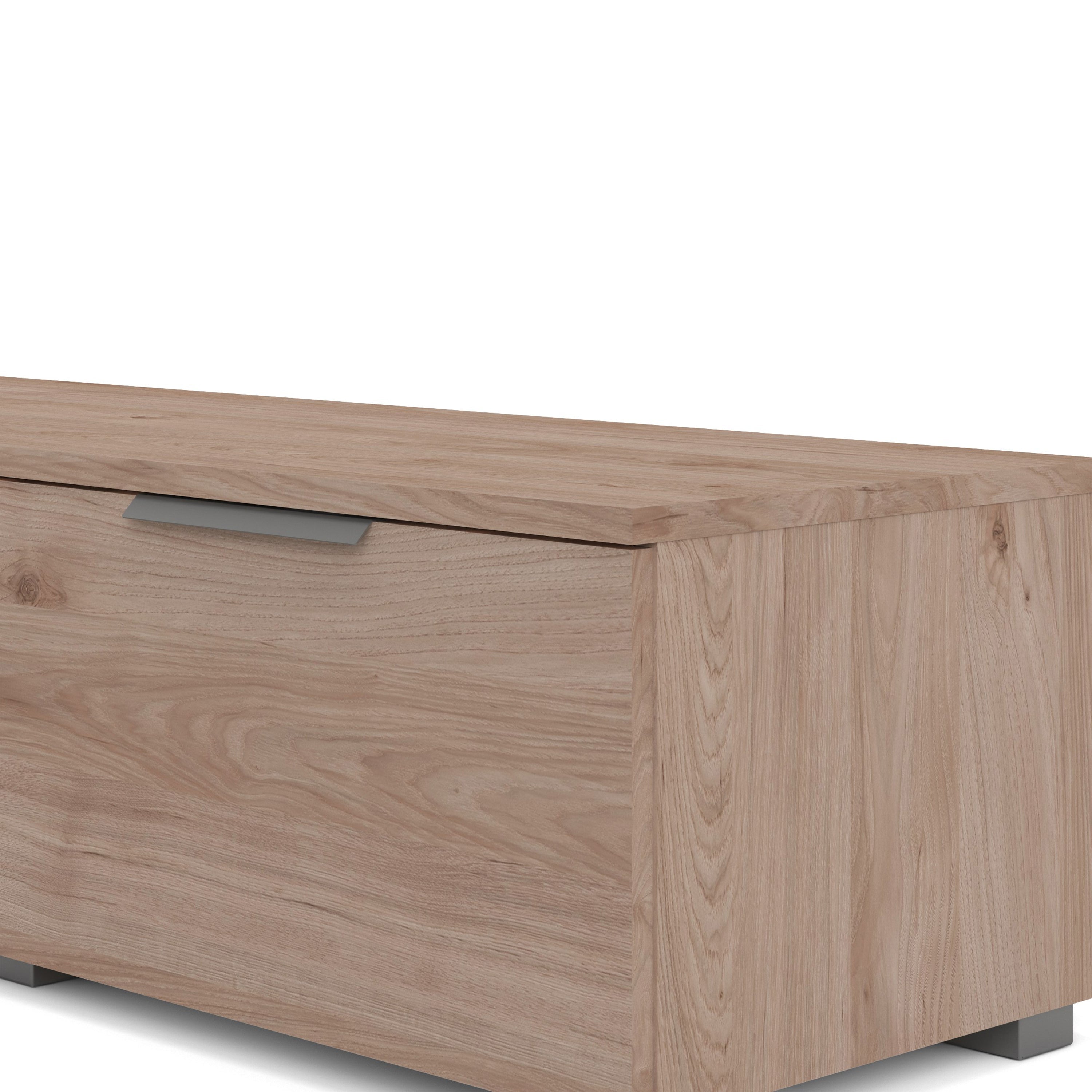 Match TV Unit 2 Drawers 2 Shelf in Jackson Hickory Oak – FTG, view 8