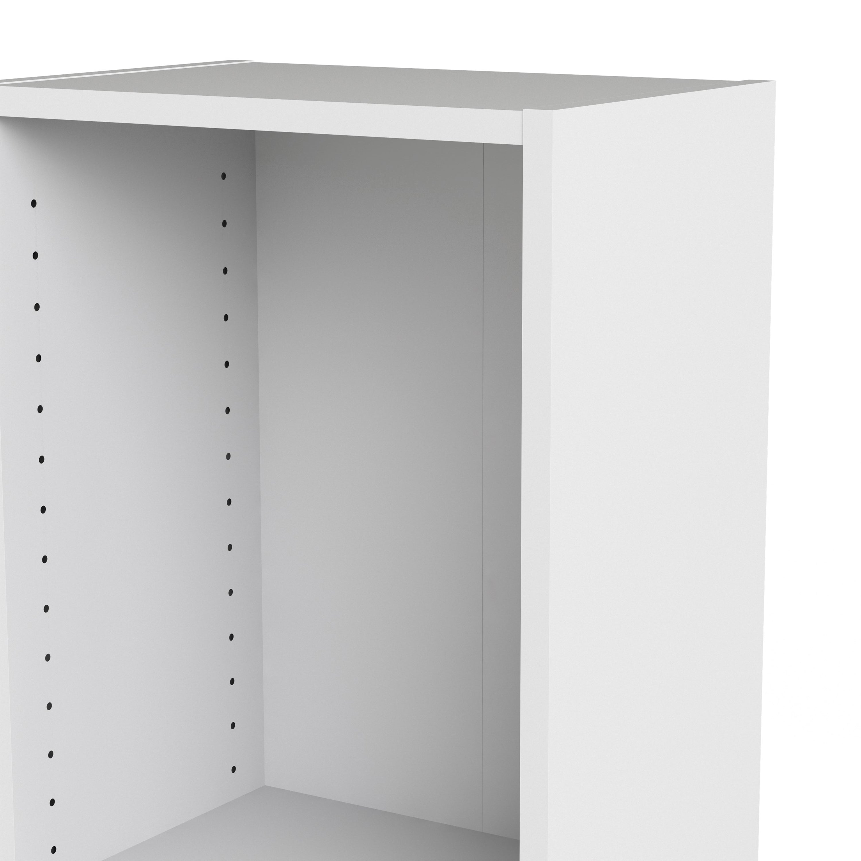 Basic Tall Narrow Bookcase (4 Shelves) in White – FTG, view 6