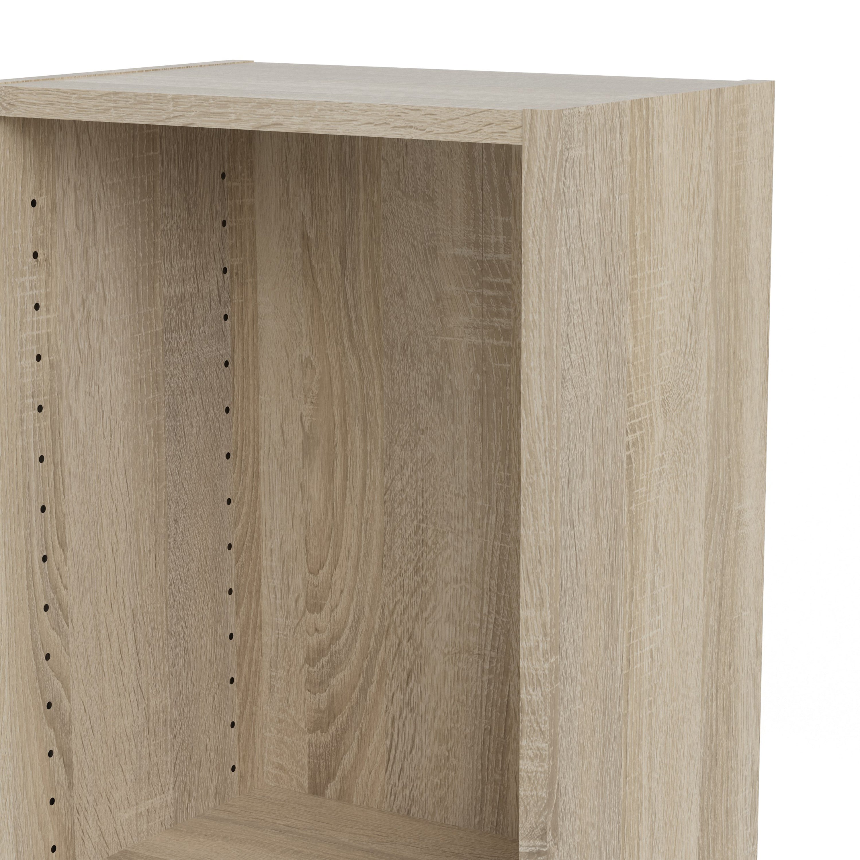 Basic Tall Narrow Bookcase (4 Shelves) in Oak – FTG, view 8