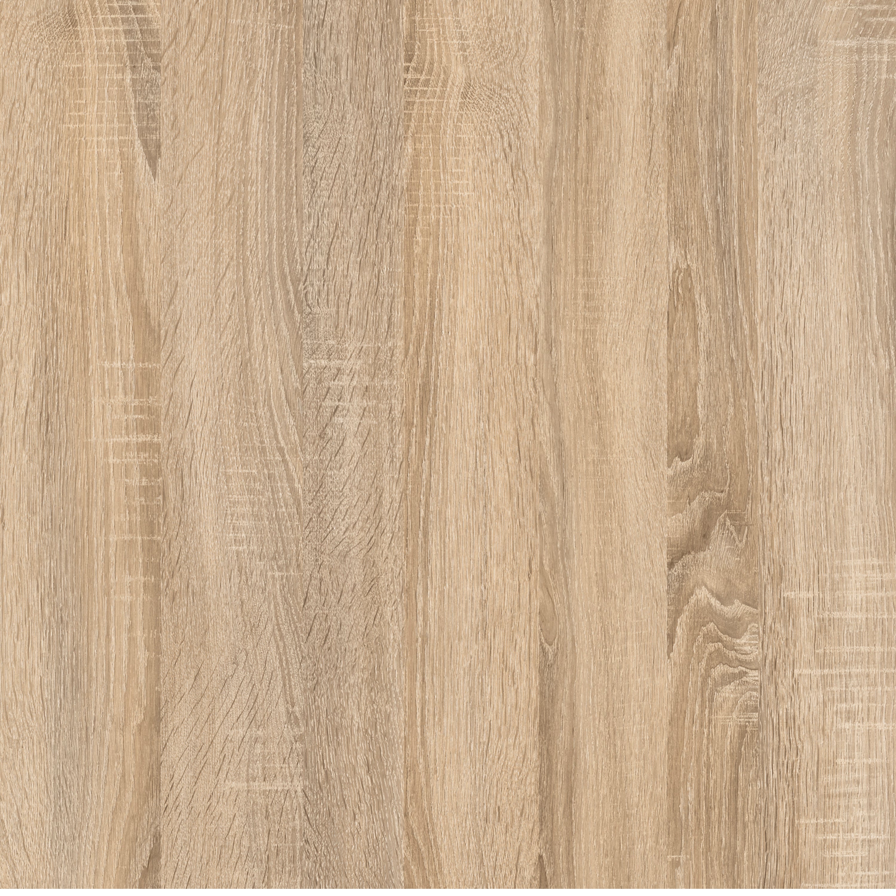 Basic Low Wide Storage Cabinet in Oak (2 Shelves) with 2 Oak Doos