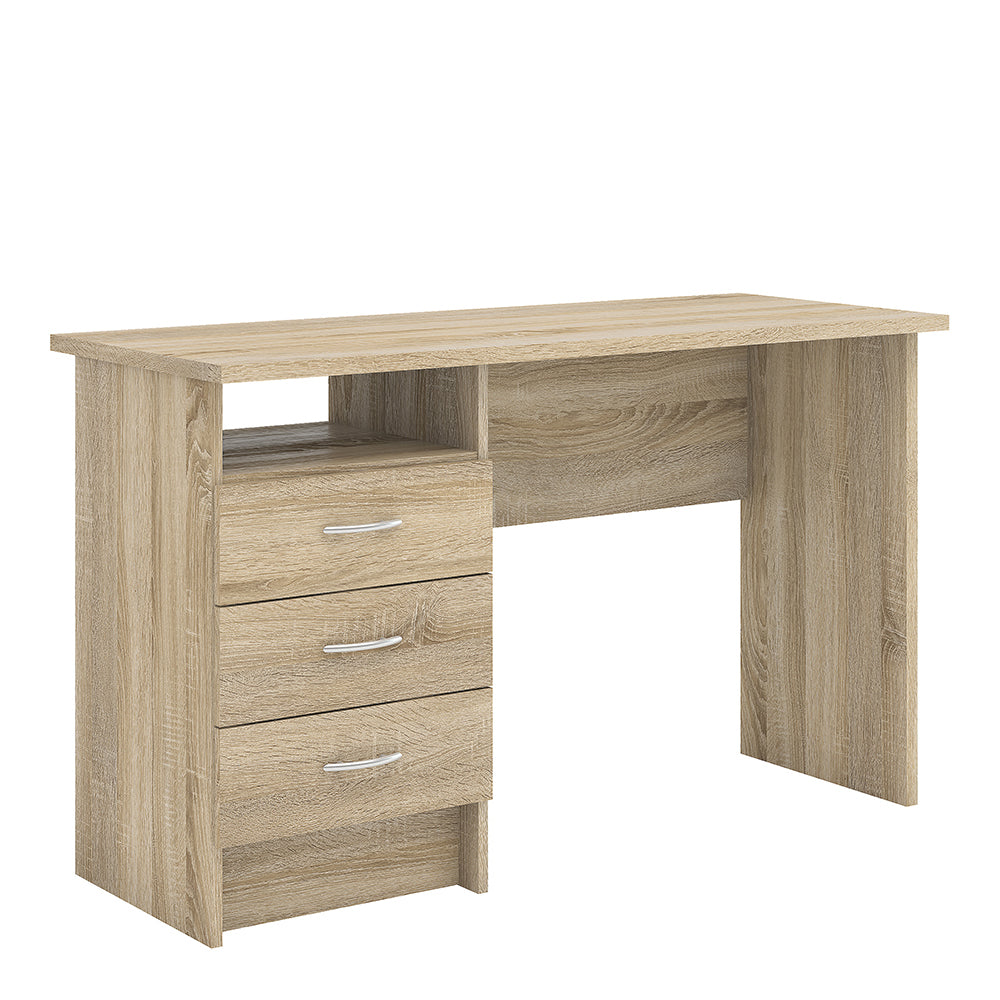 Function Plus Desk 3 Drawers in Oak – FTG