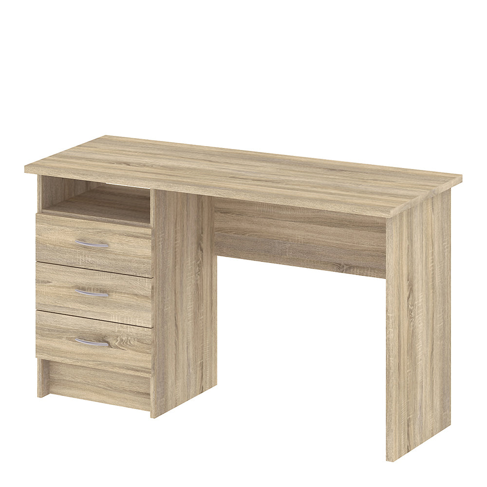 Function Plus Desk 3 Drawers in Oak – FTG, view 3