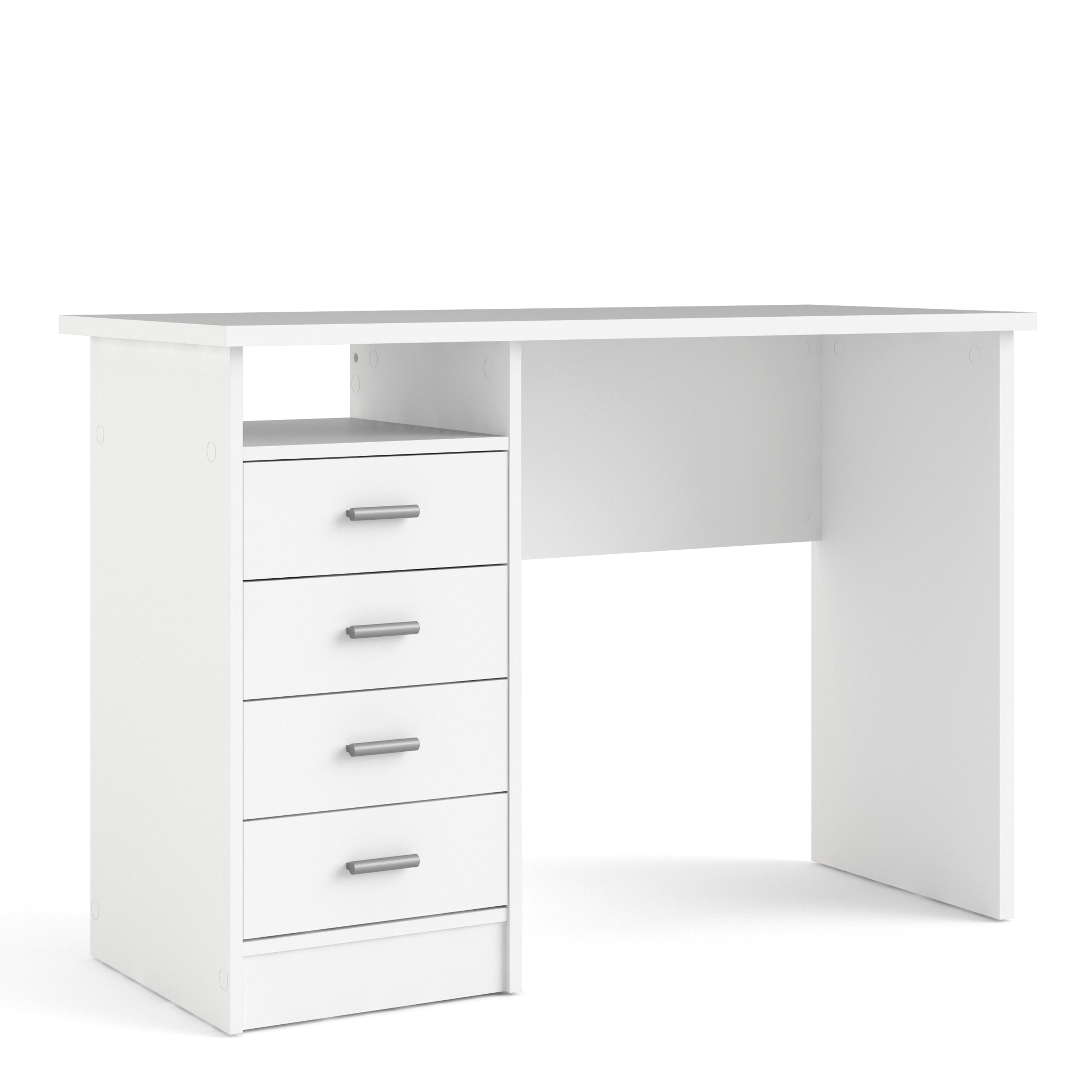 Function Plus 4 Drawer Desk in White – FTG