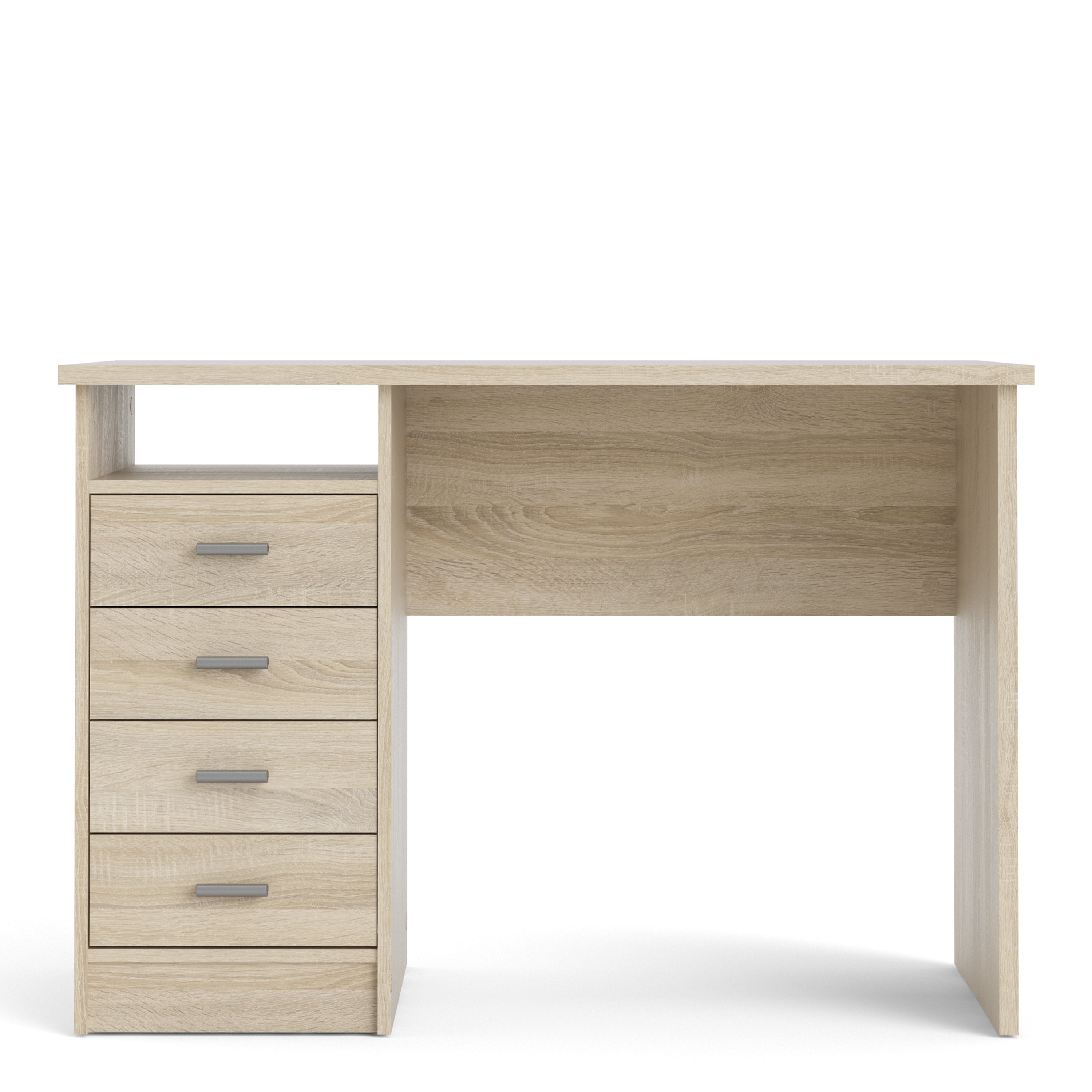Function Plus 4 Drawer Desk in Oak – FTG, view 2