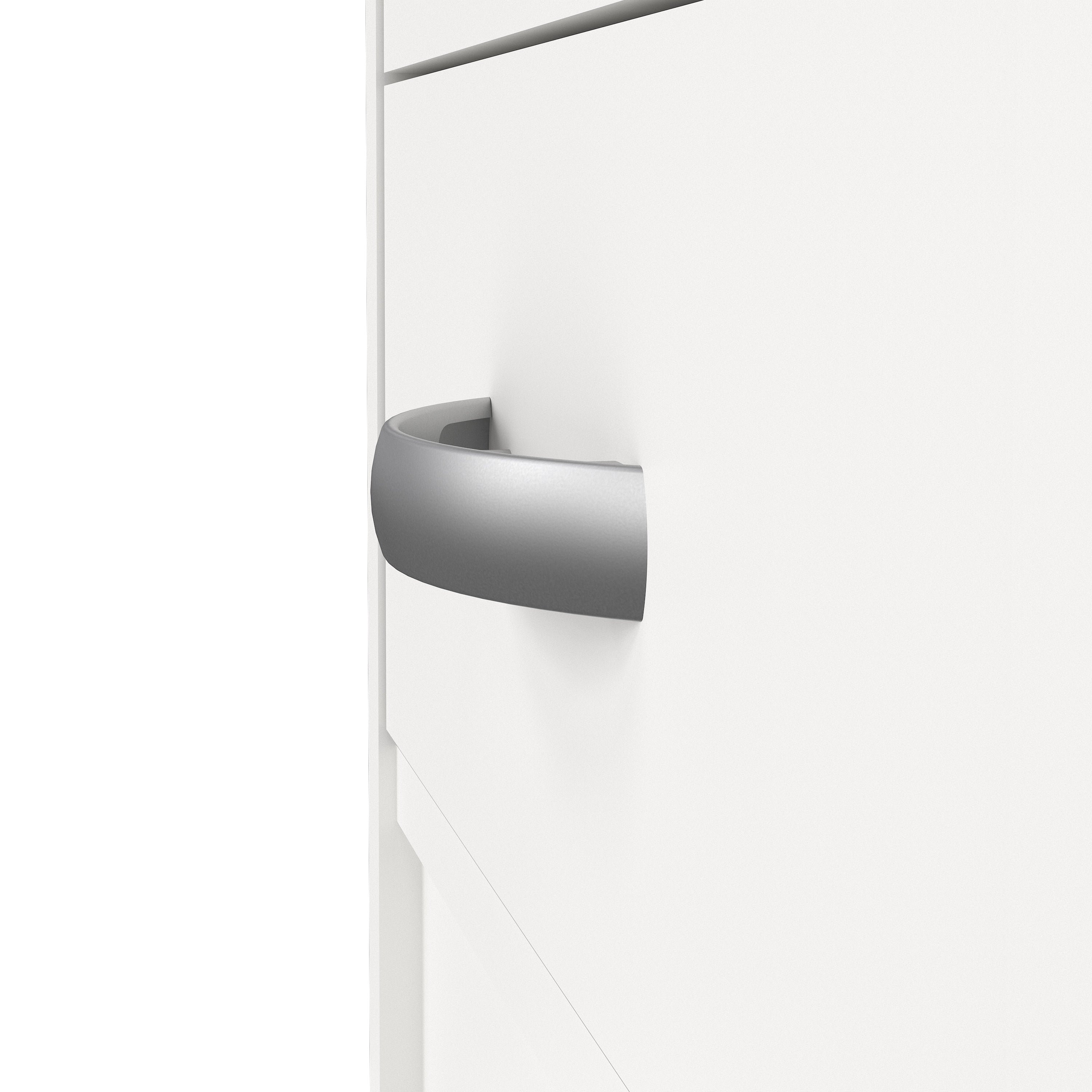 Function Plus Desk 5 Drawers in White – FTG, view 8