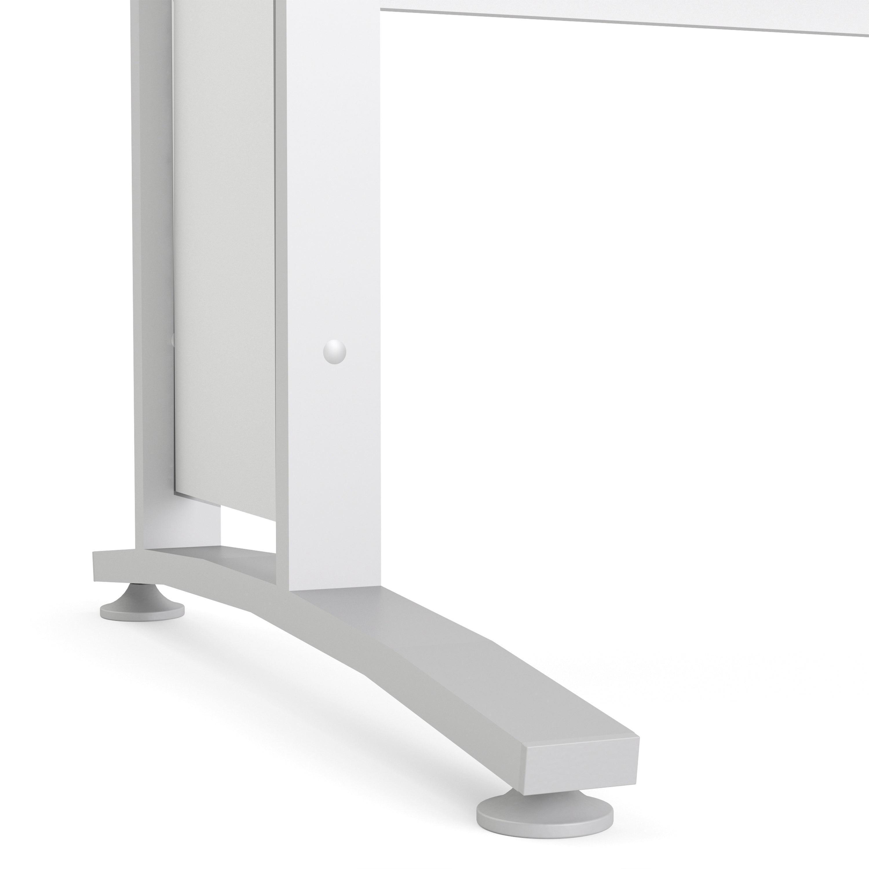 Prima Desk 120cm in White with White Legs – FTG, view 6
