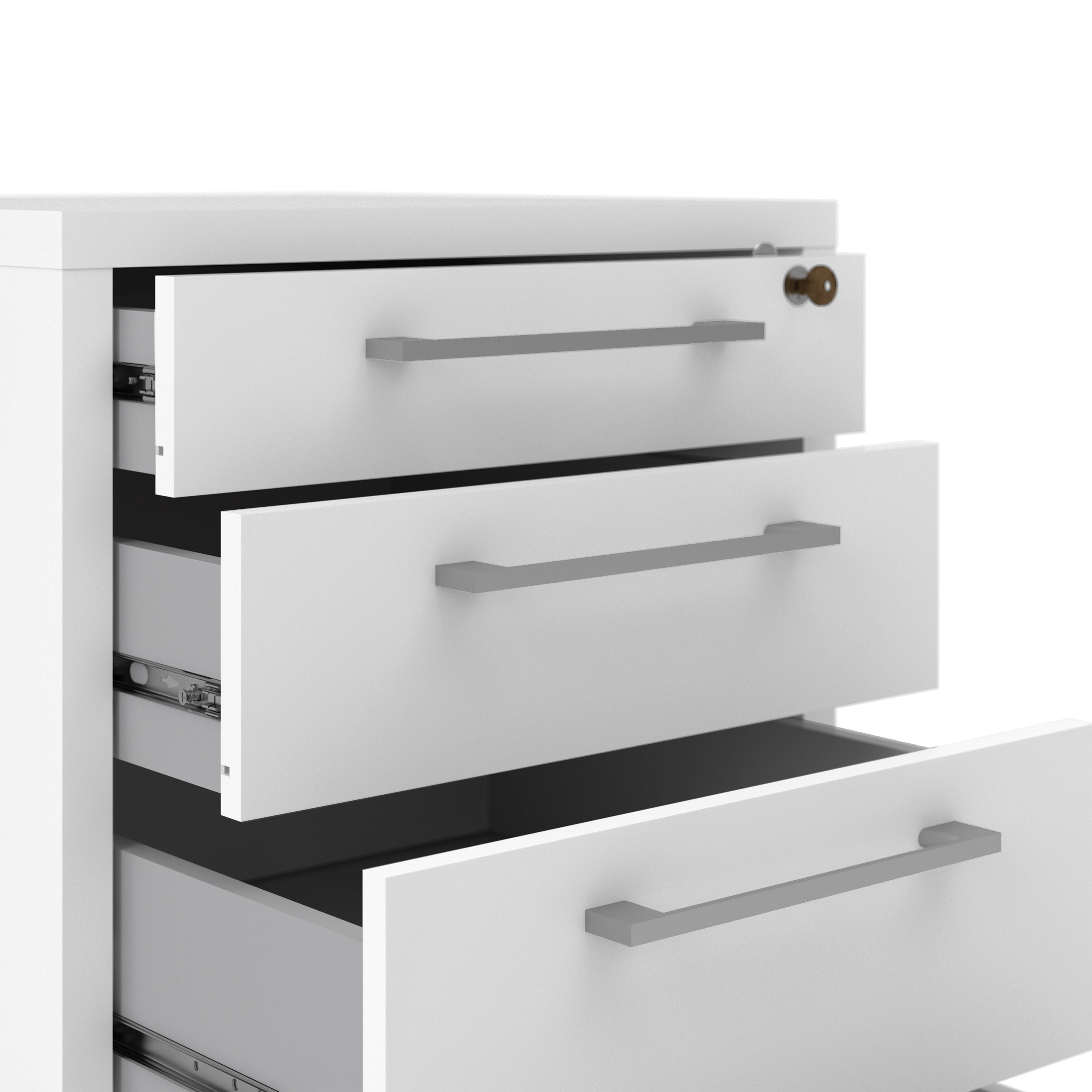 Prima Mobile Cabinet in White – FTG, view 10