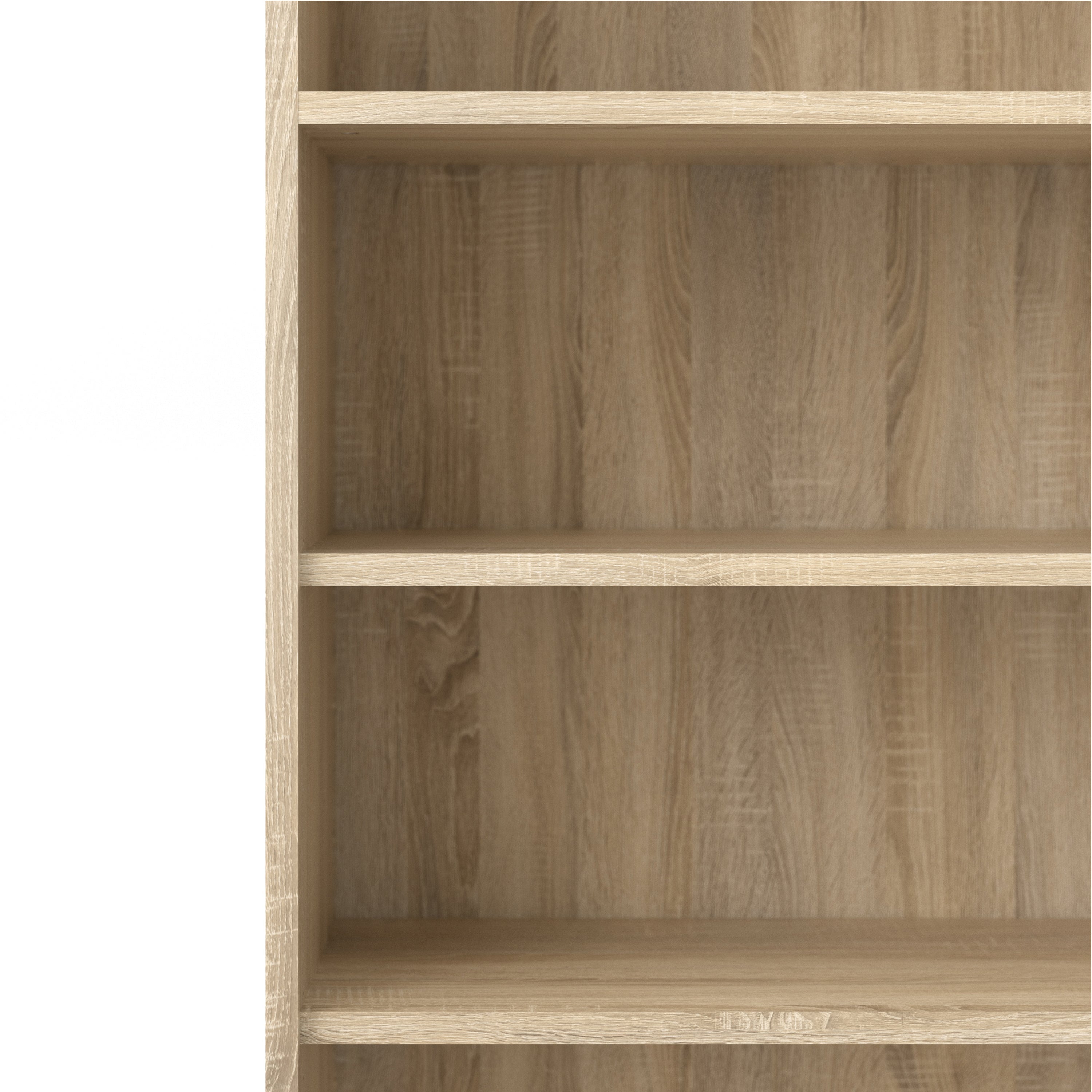 Prima Bookcase 3 Shelves with 2 Drawers 2 Doors in Oak – FTG, view 8