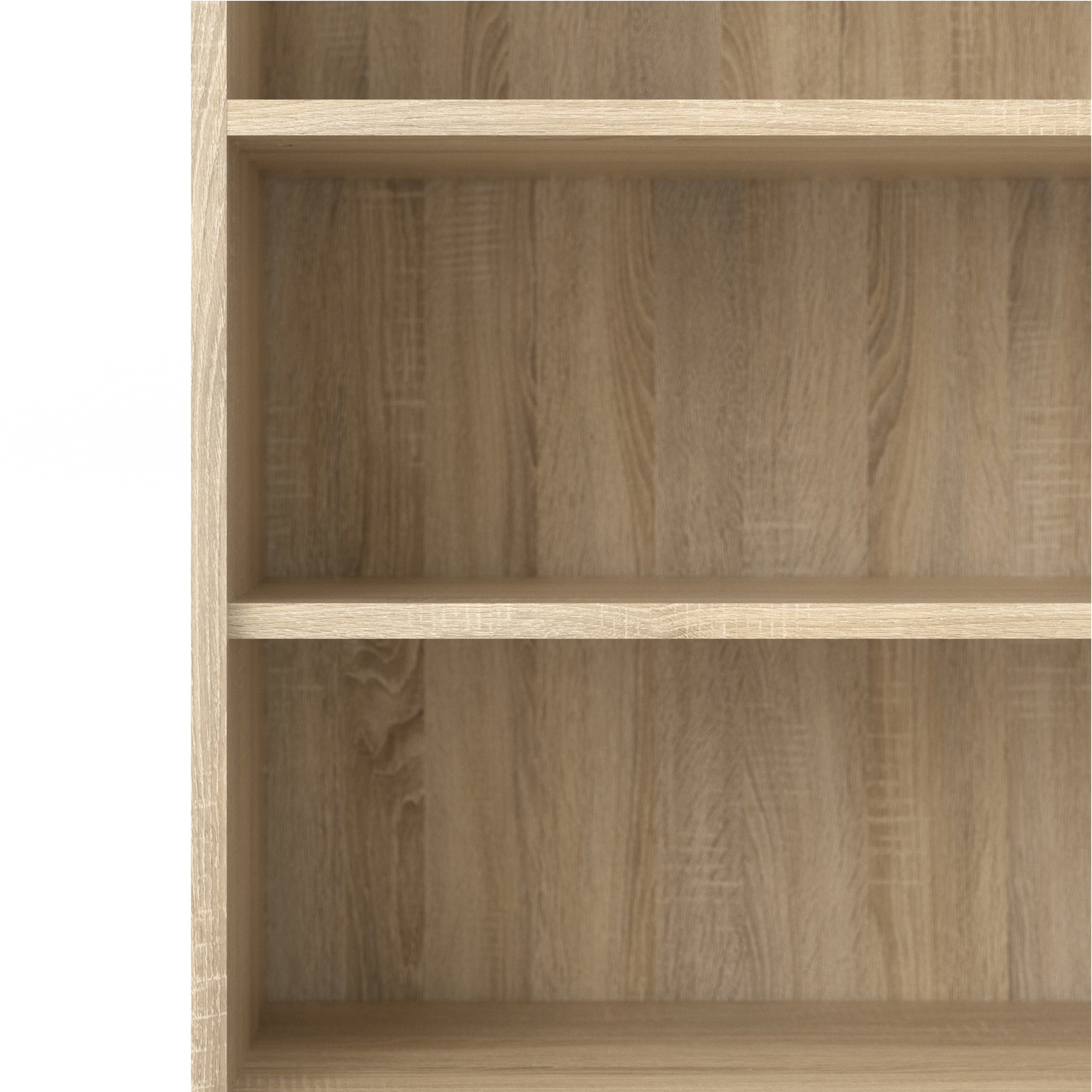 Prima Bookcase 4 Shelves with 2 Doors in Oak – FTG, view 8
