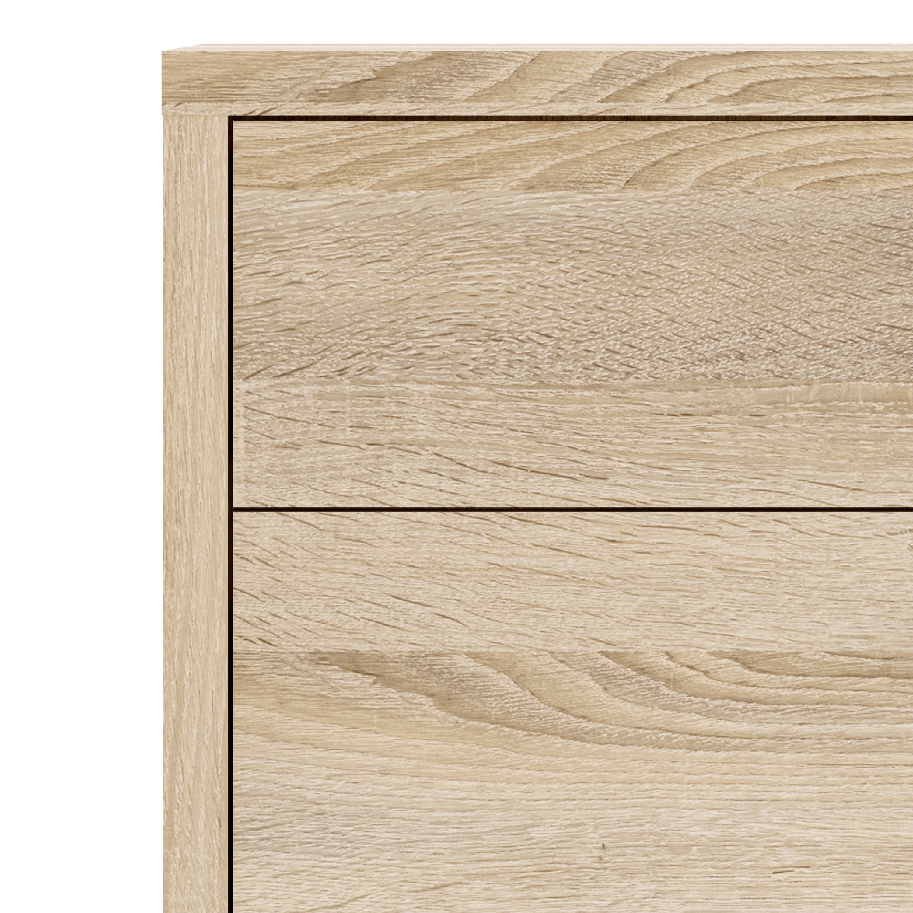 Prima Bookcase 1 Shelf with 2 Drawers 2 Doors in Oak – FTG, view 6