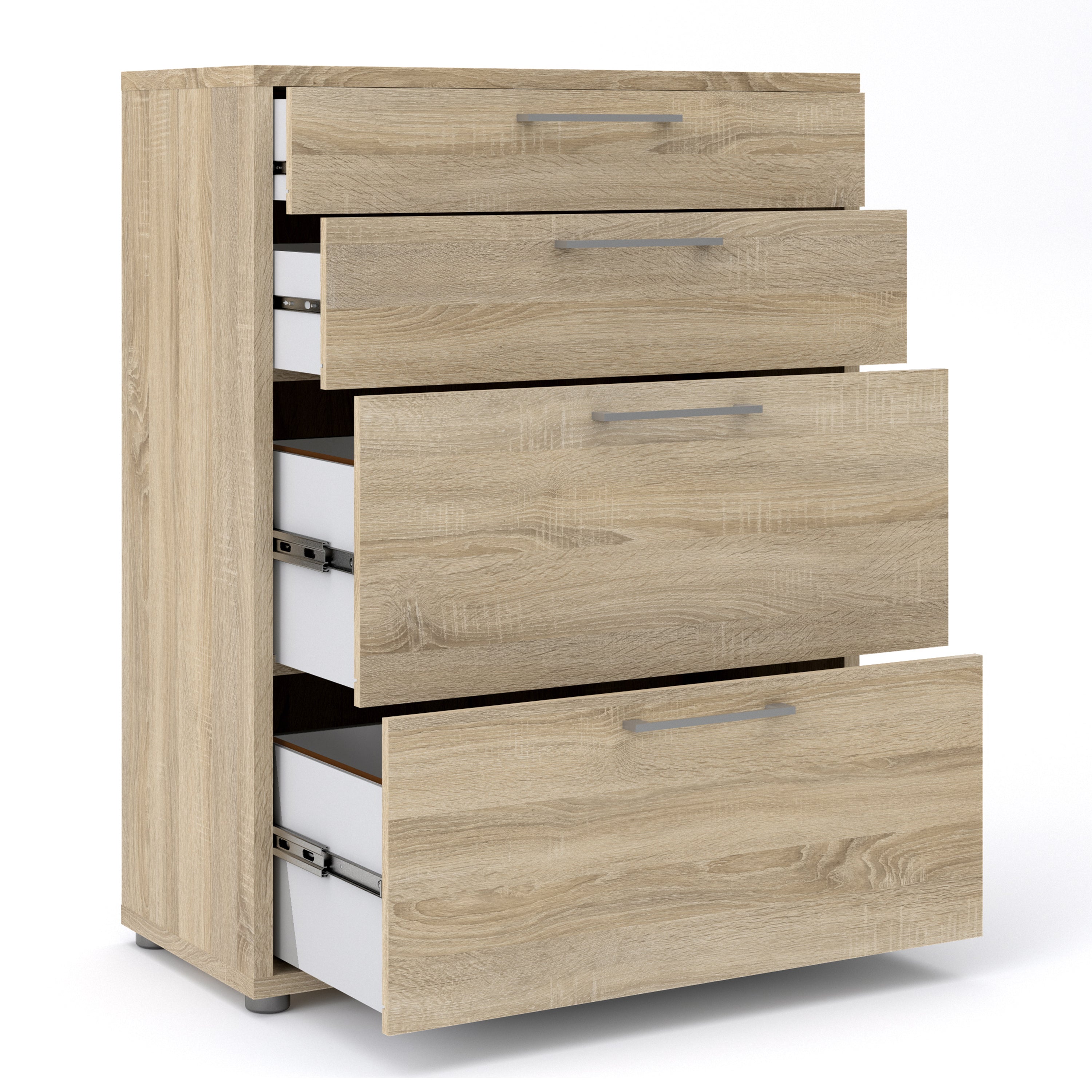 Prima Office Storage with 2 Drawers 2 File Drawers In Oak – FTG, view 4