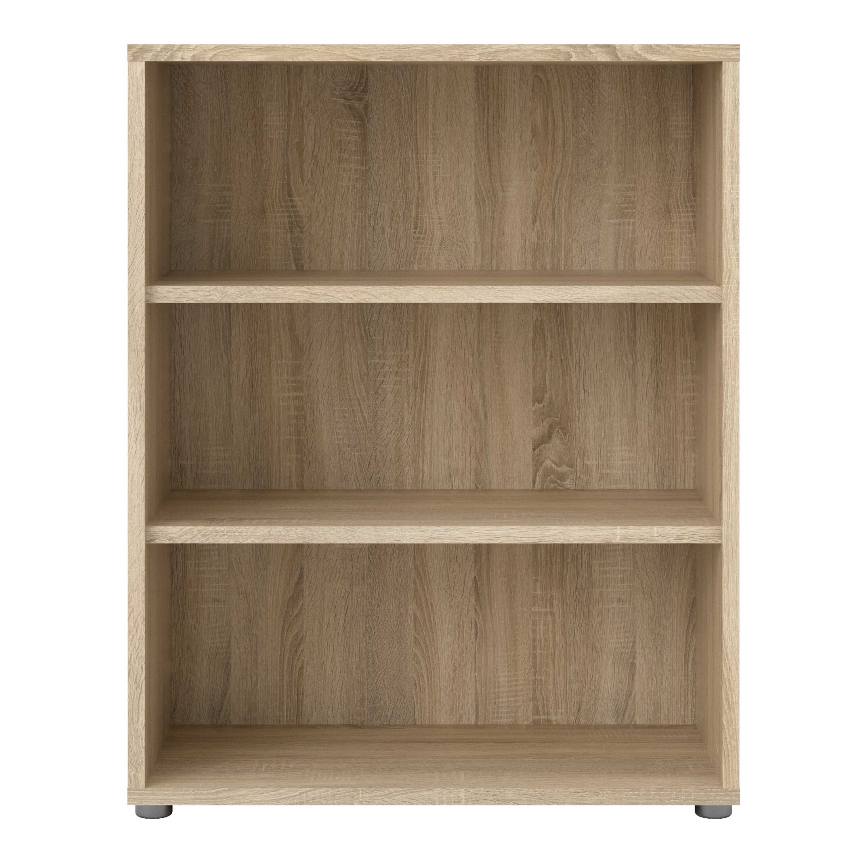 Prima Bookcase 2 Shelves in Oak – FTG, view 2