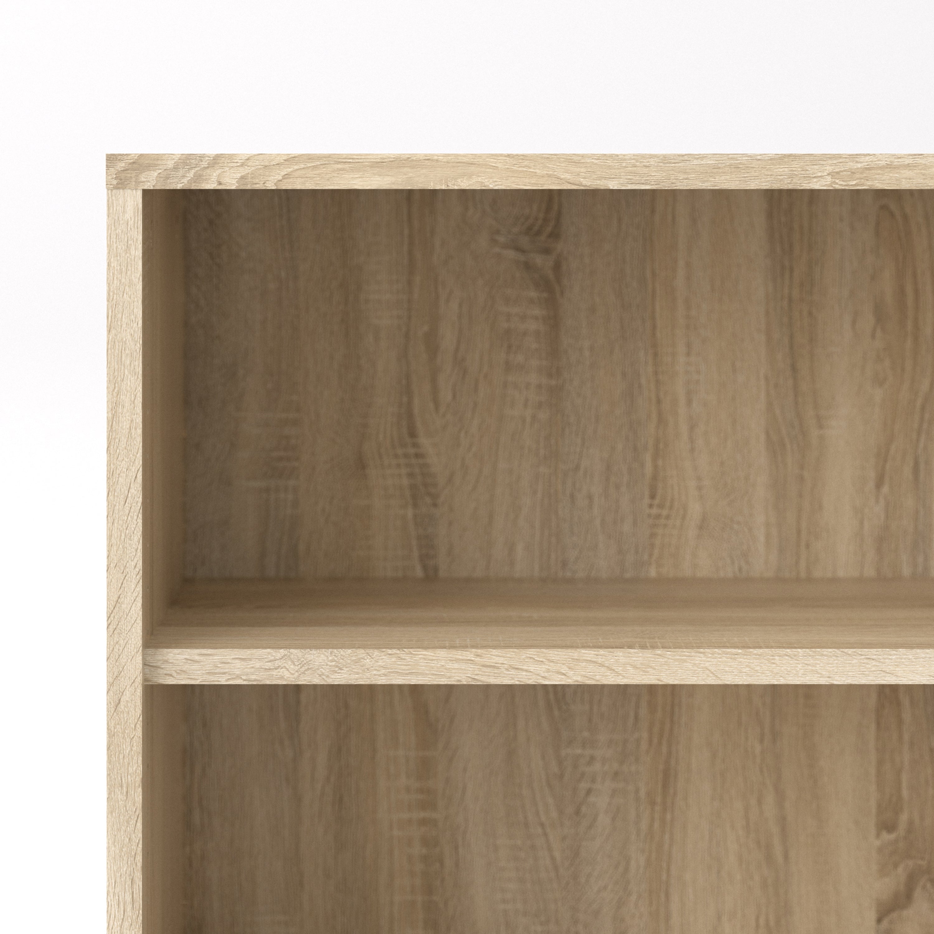 Prima Bookcase 2 Shelves in Oak – FTG, view 5