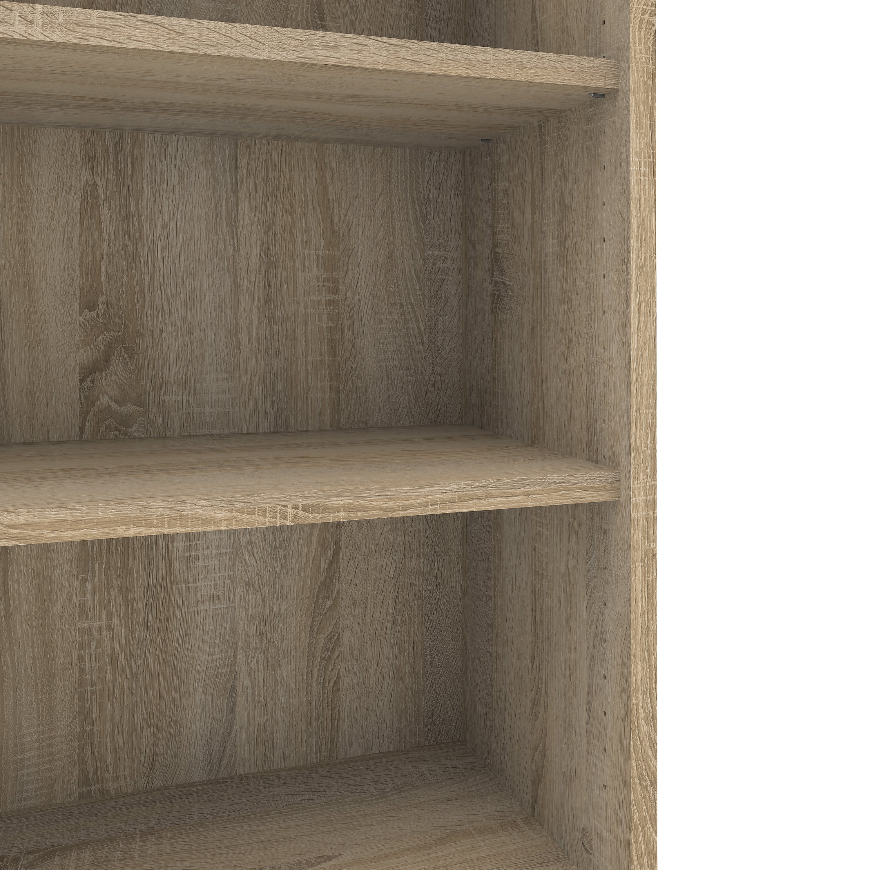 Prima Bookcase 2 Shelves in Oak – FTG, view 6