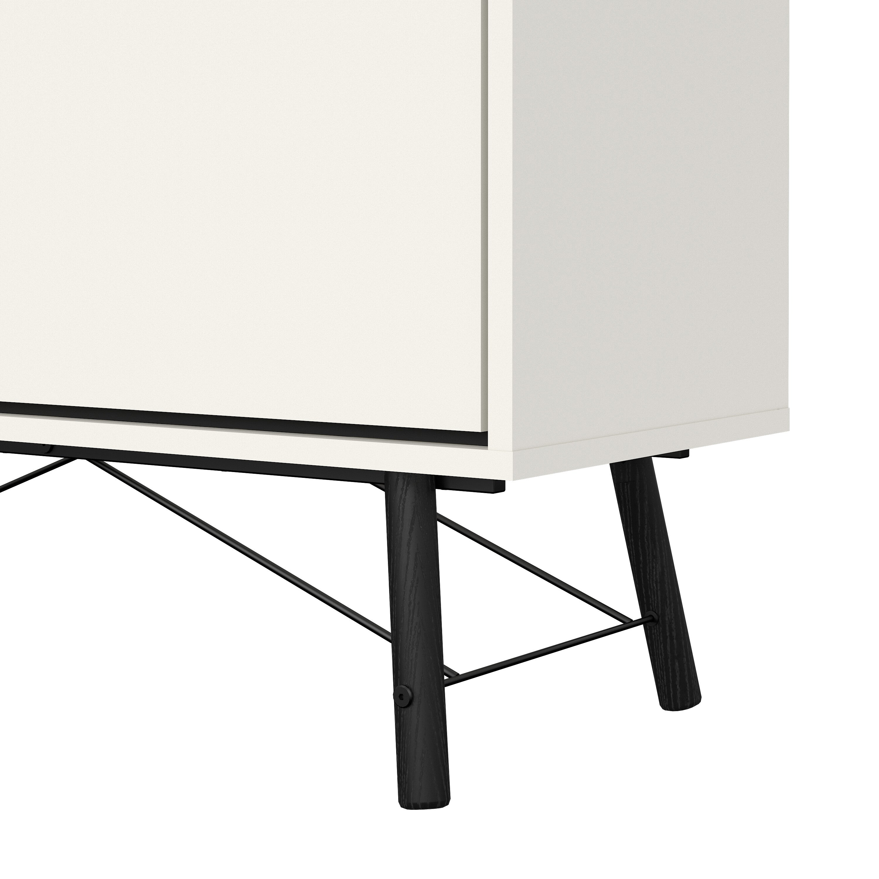 Ry China Cabinet 1 Door 1 Glass Door 1 Drawer in Matt White – FTG, view 11