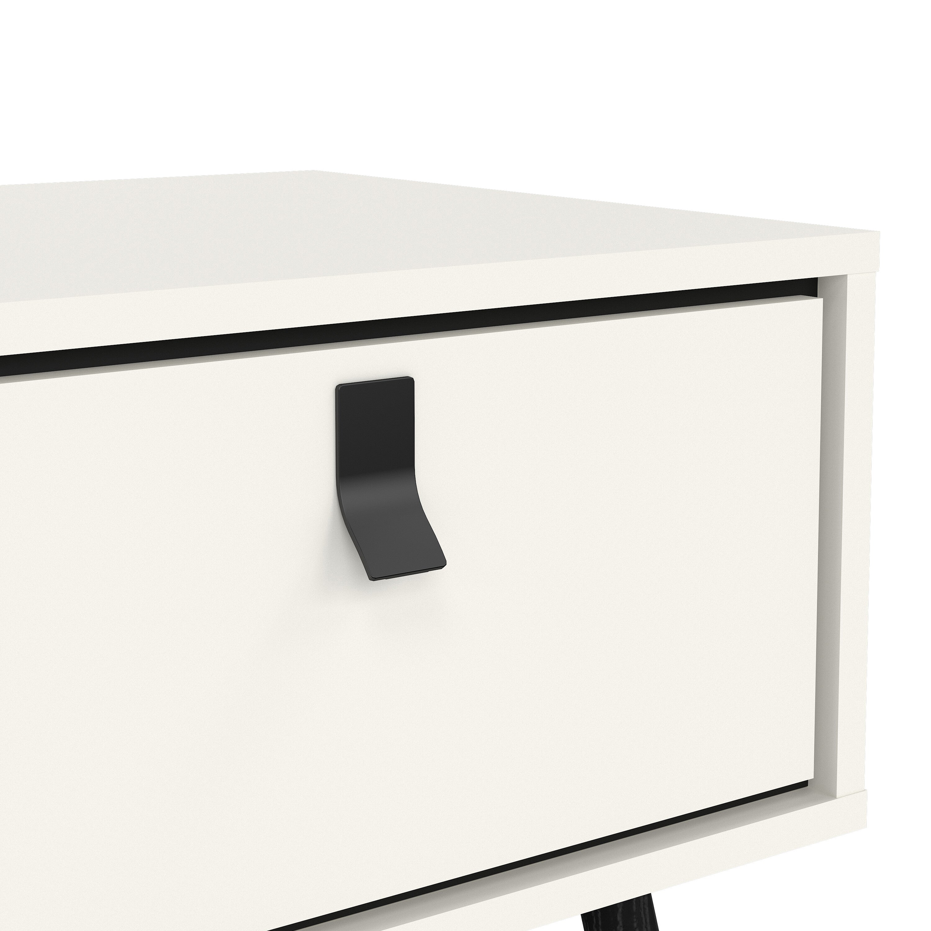 Ry Coffee Table with 1 Drawer in Matt White – FTG, view 8