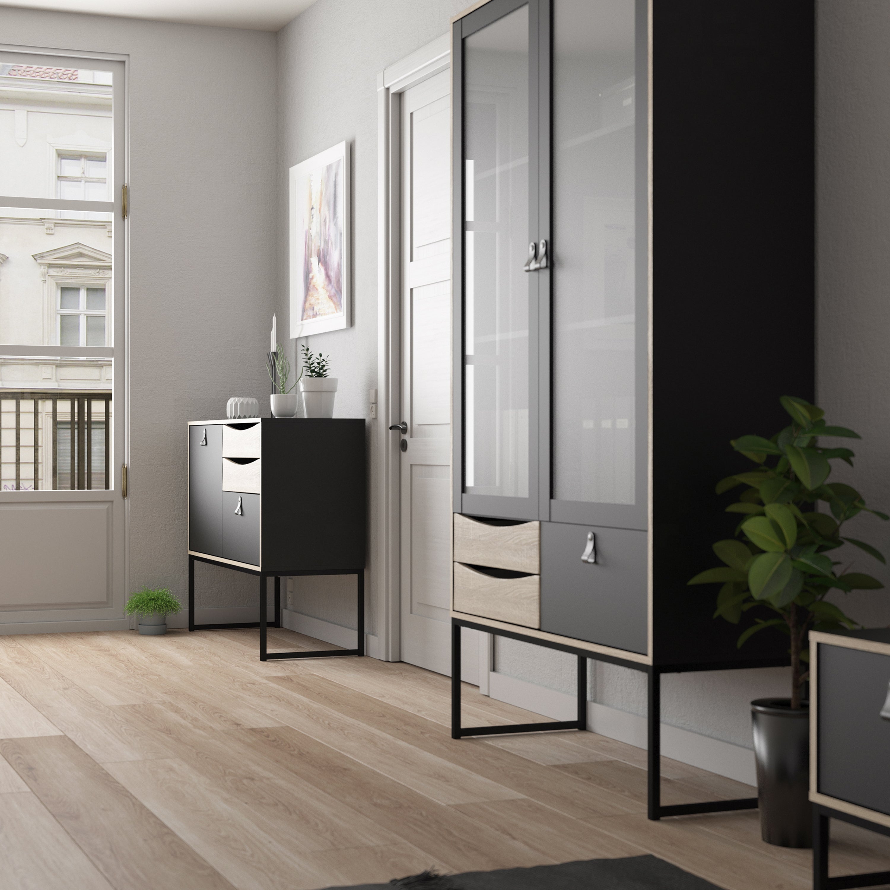 Stubbe Sideboard with 1 Door 3 Drawers – FTG, view 10