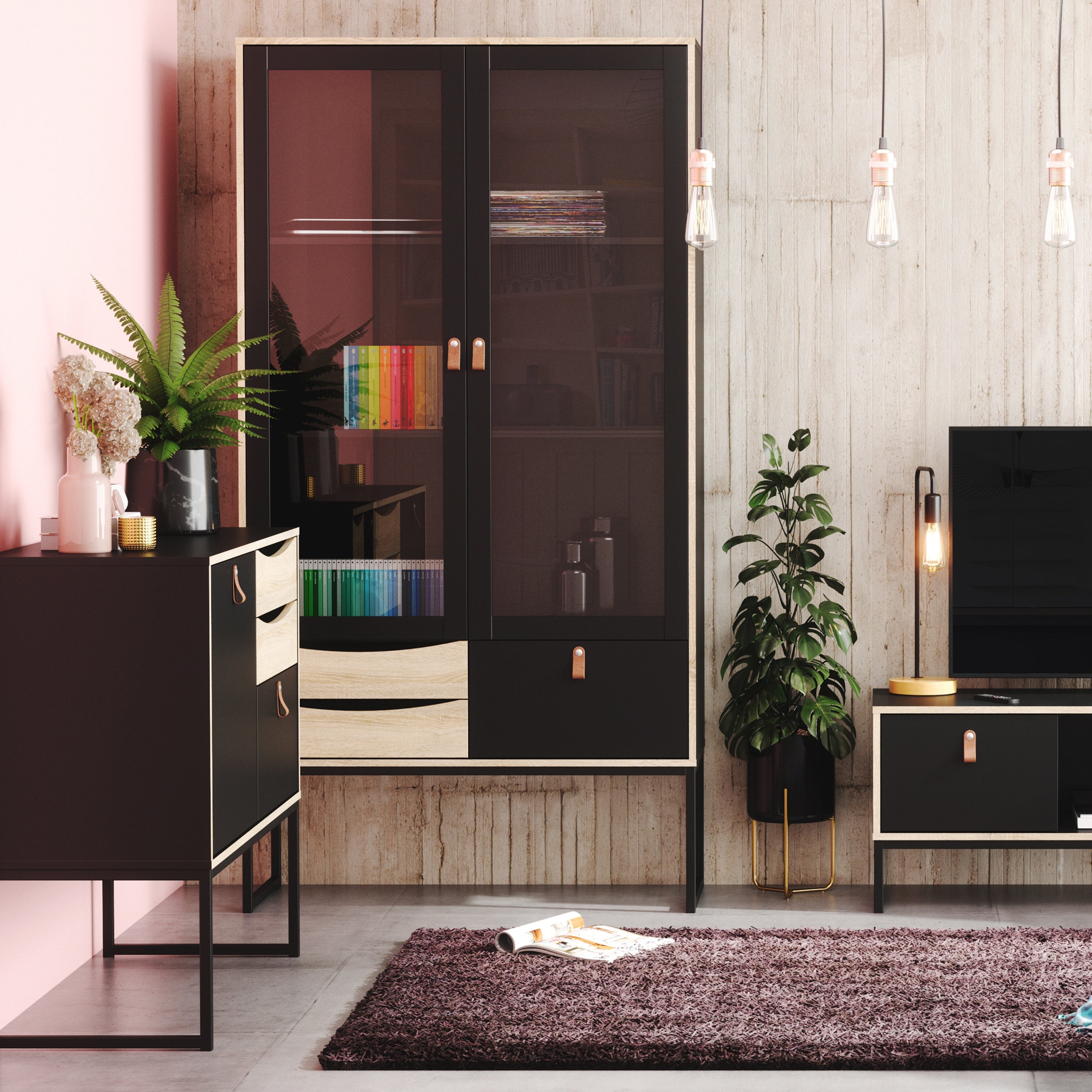 Stubbe Sideboard with 1 Door 3 Drawers – FTG, view 12