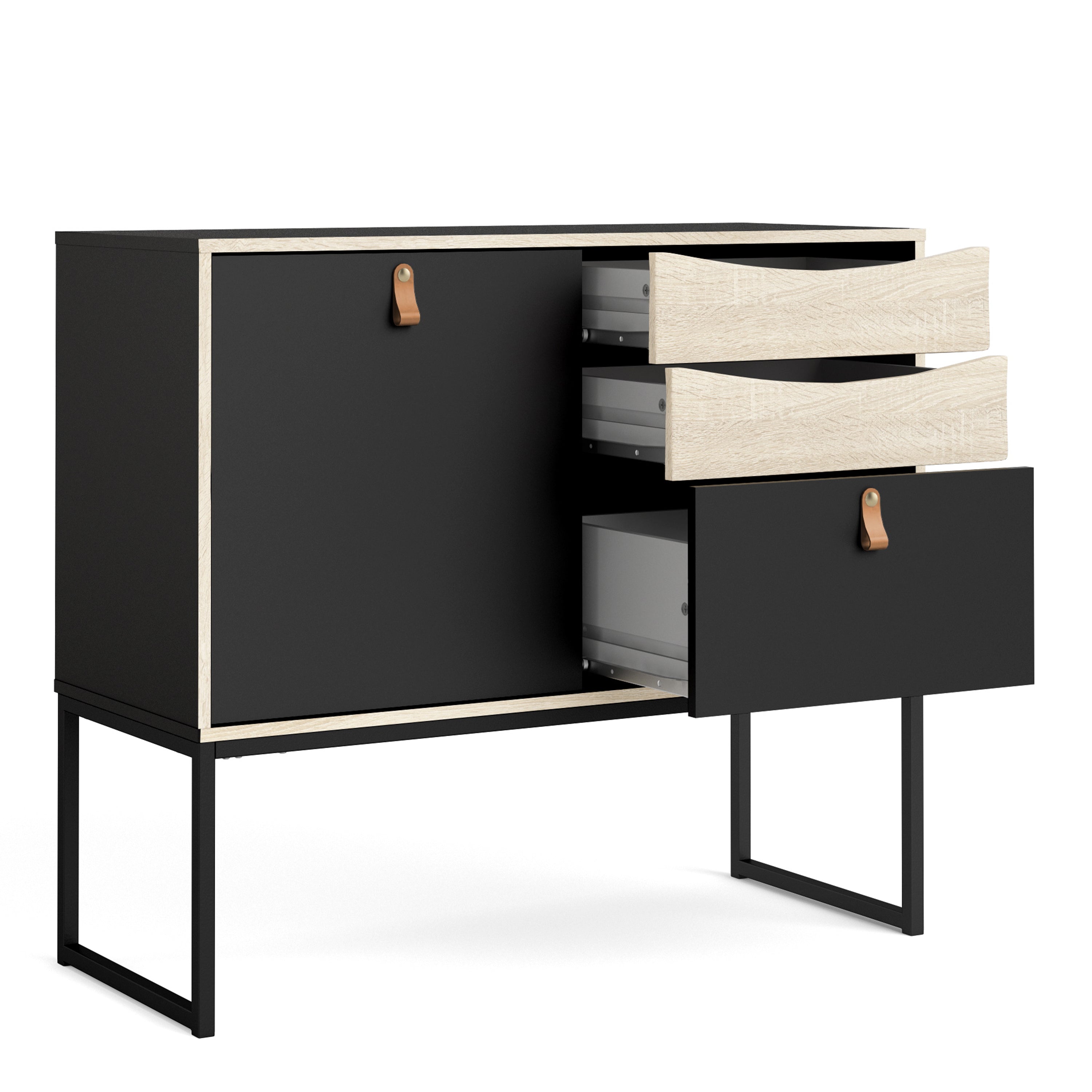 Stubbe Sideboard with 1 Door 3 Drawers – FTG, view 6