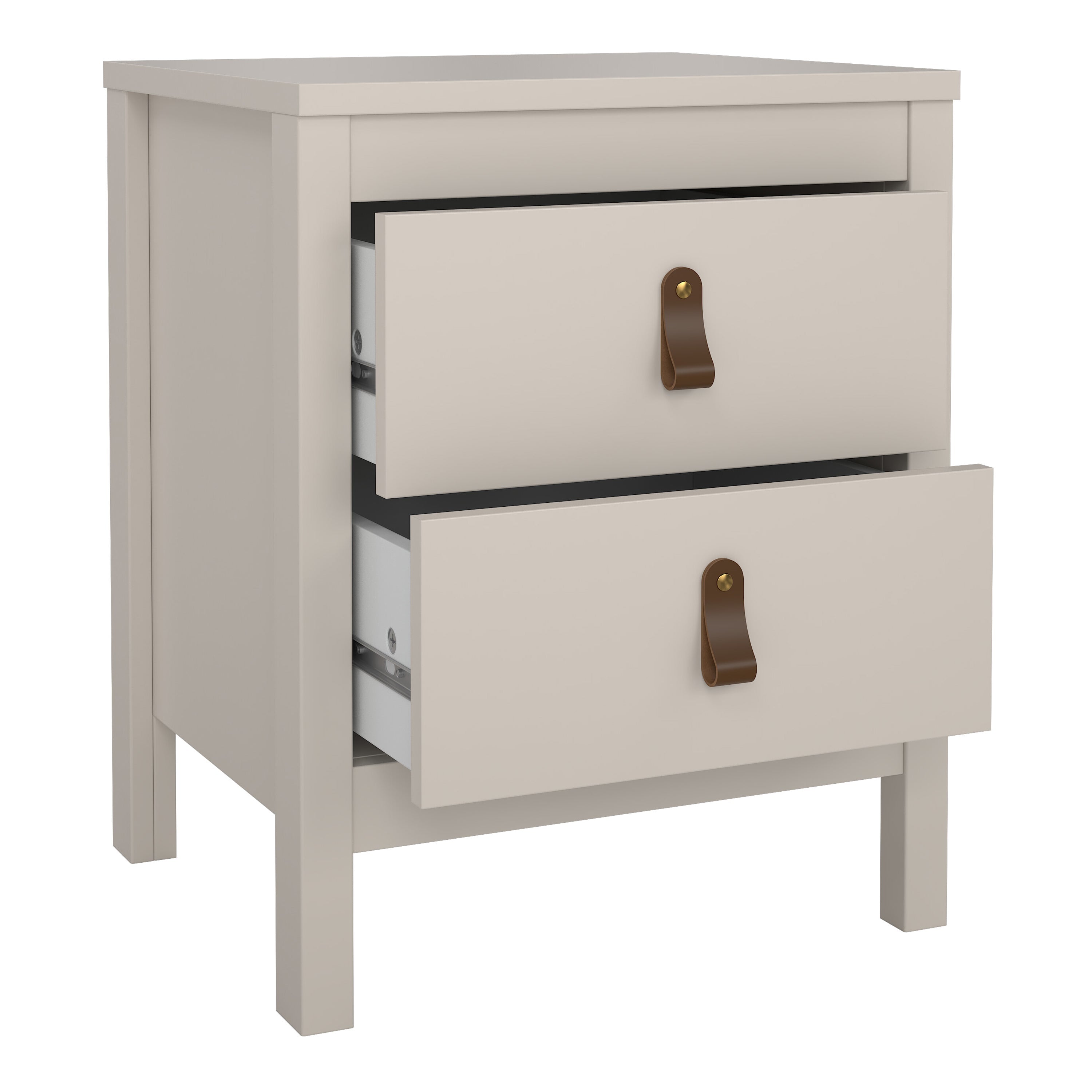 Barcelona Bedside Table 2 Drawers in Cashmere – FTG, view 7