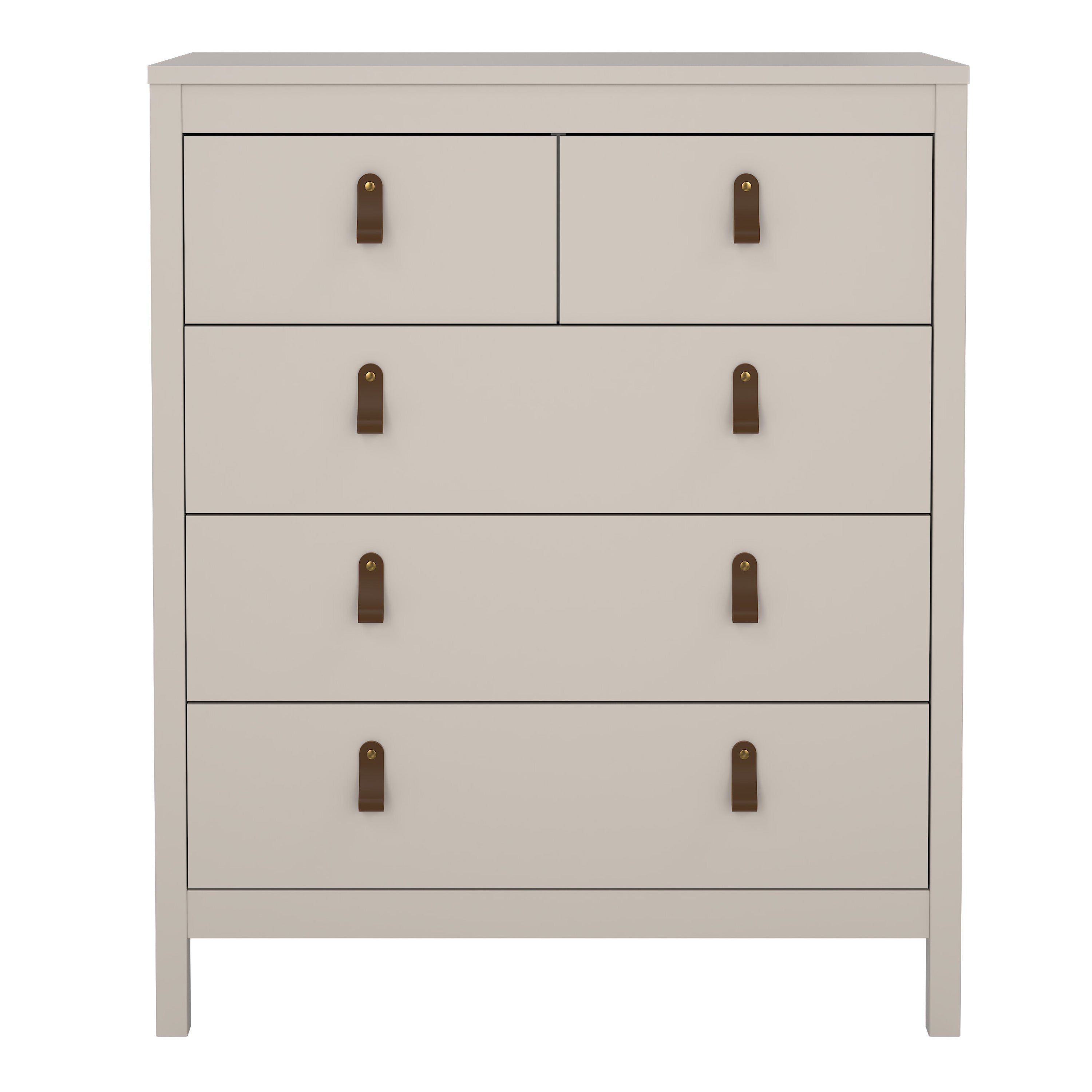 Barcelona Chest 3+2 Drawers in Cashmere – FTG, view 4