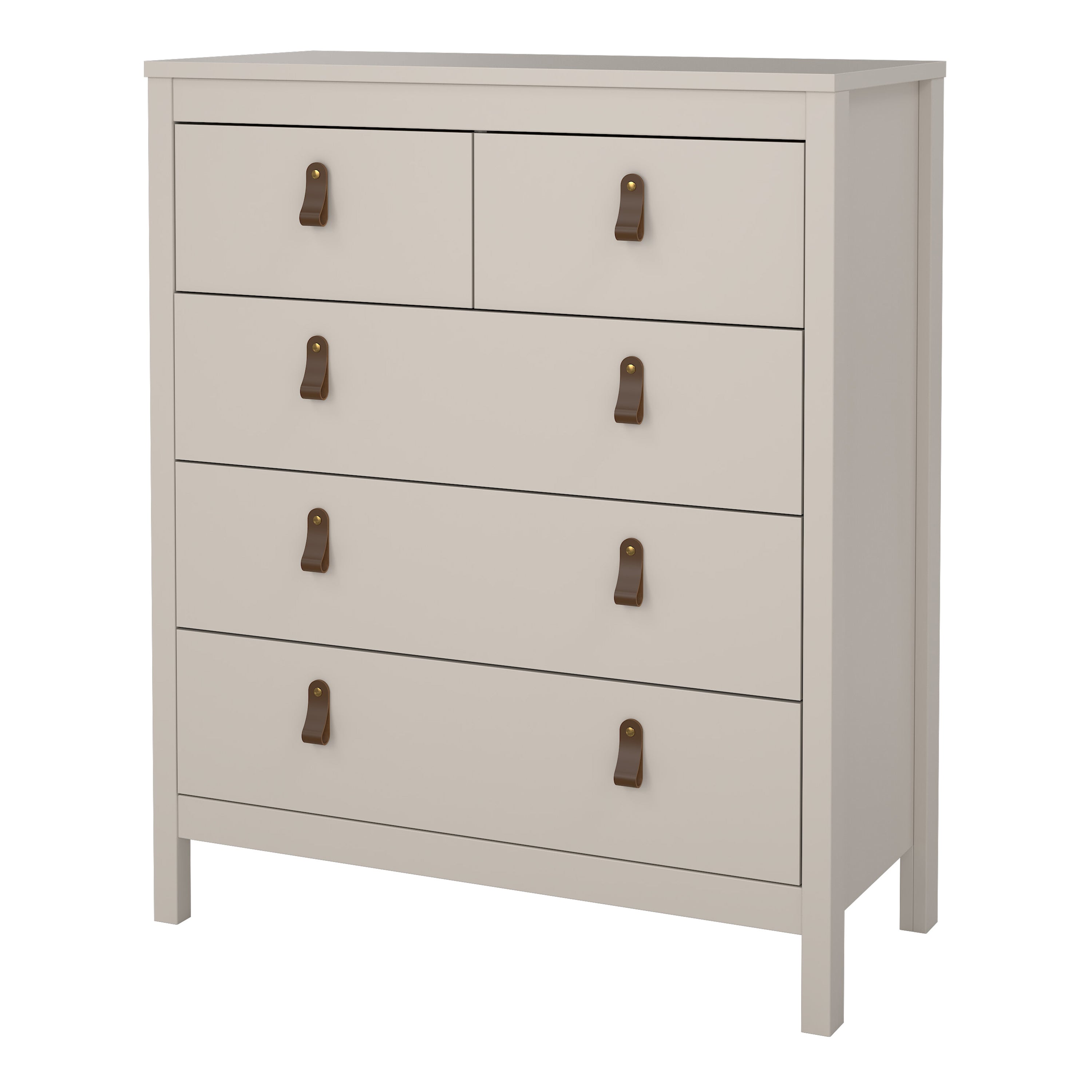 Barcelona Chest 3+2 Drawers in Cashmere – FTG, view 5