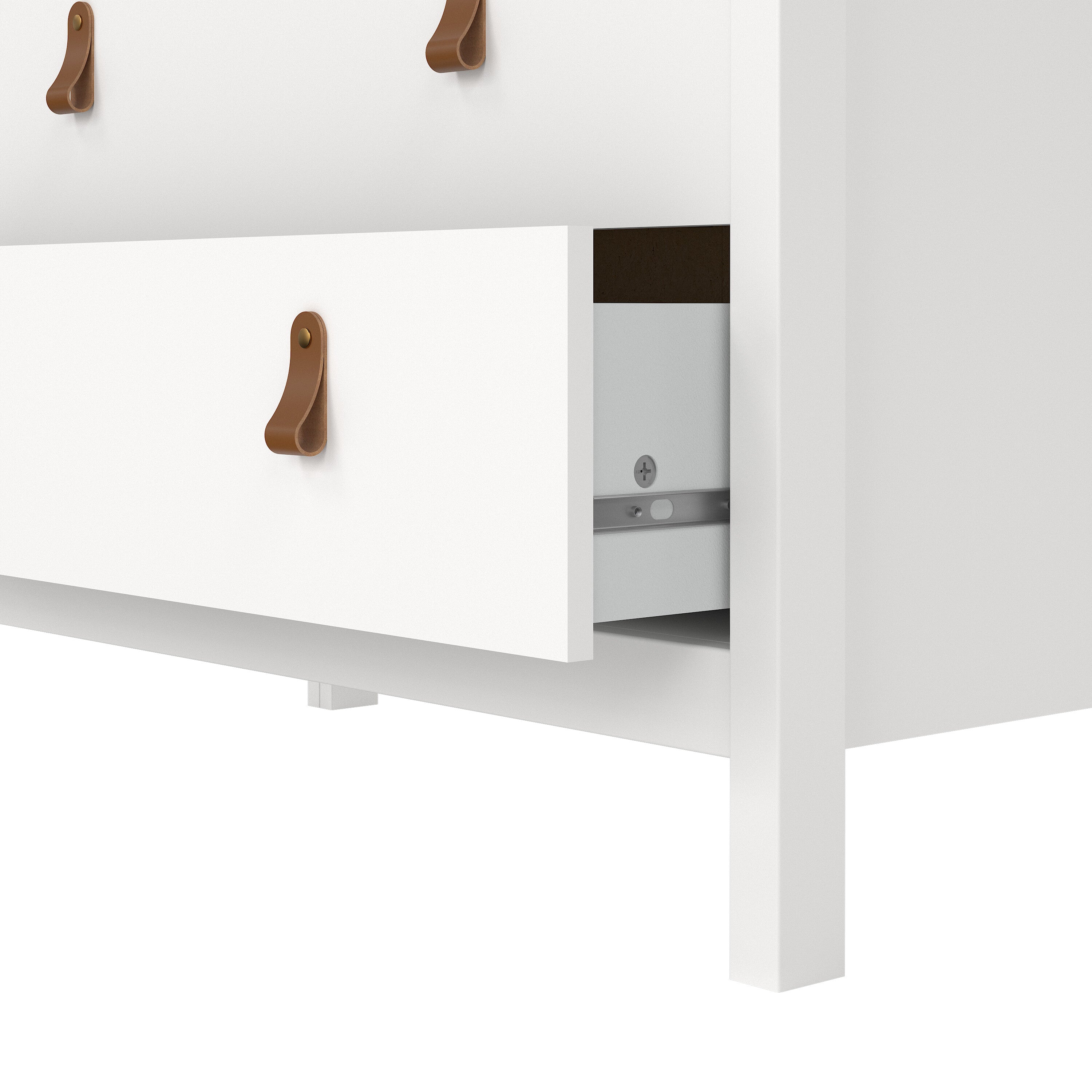 Barcelona Chest 3 Drawers in White – FTG, view 8
