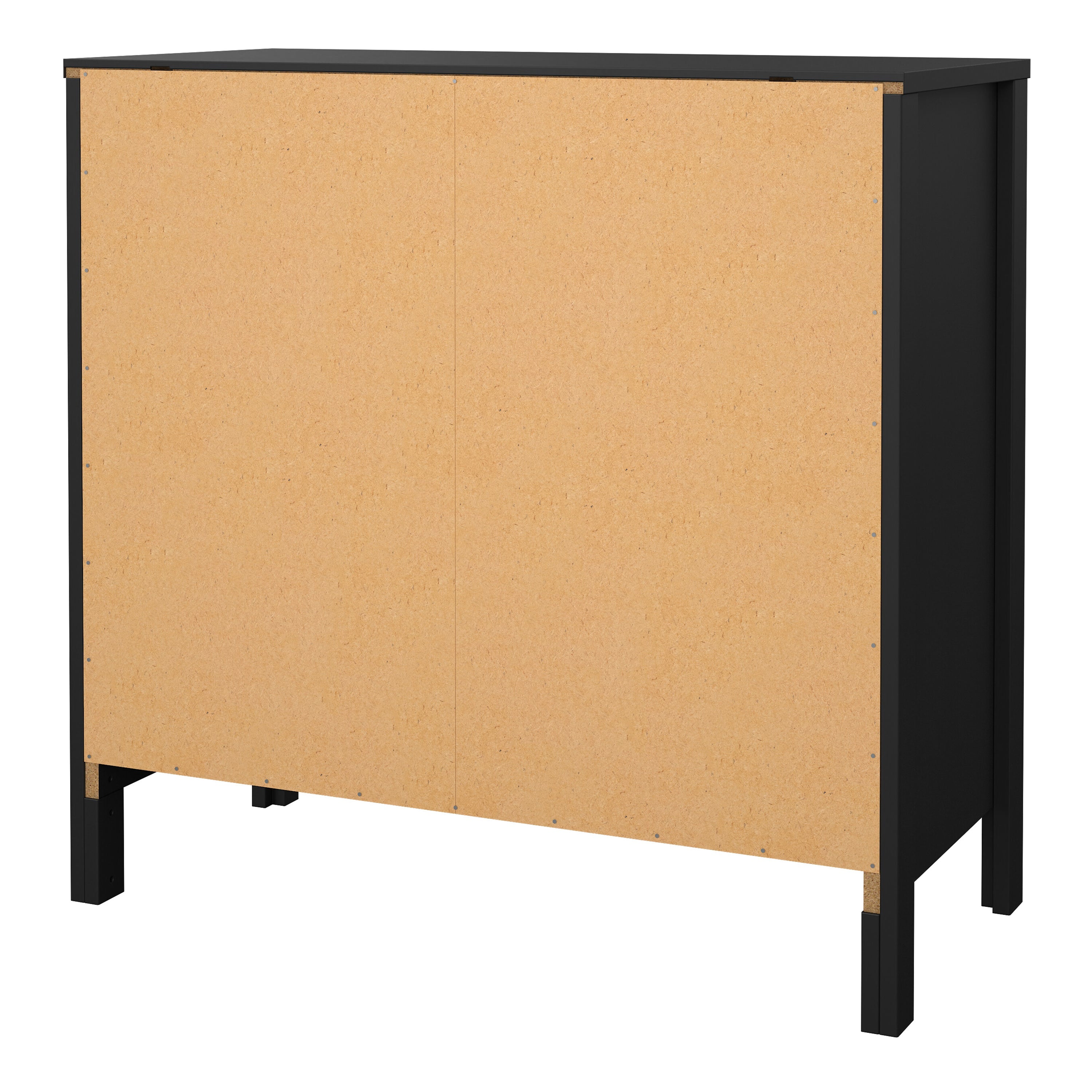 Barcelona Chest 3 Drawers in Matt Black – FTG, view 4