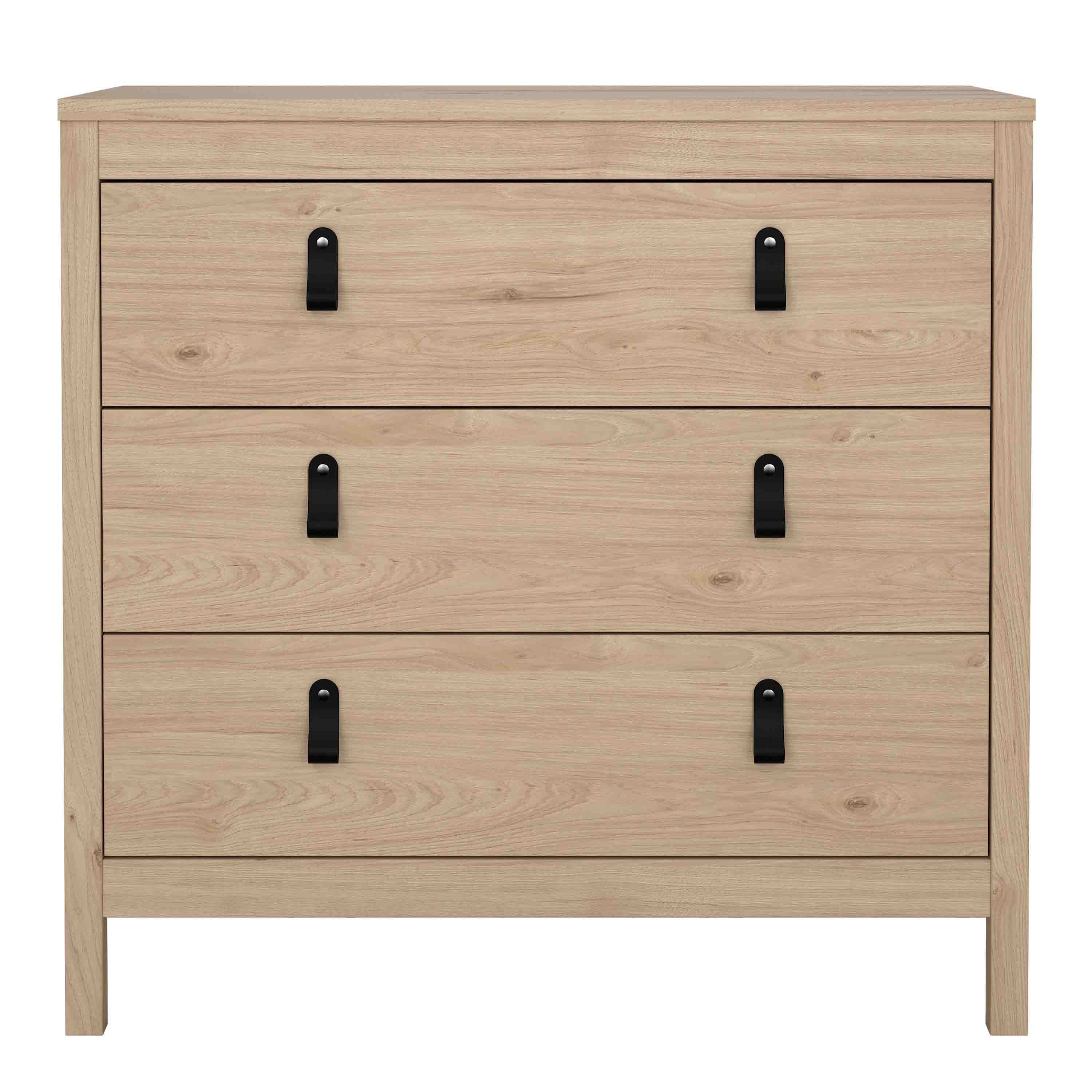 Barcelona Chest 3 Drawers in Jackson Hickory Oak – FTG, view 2