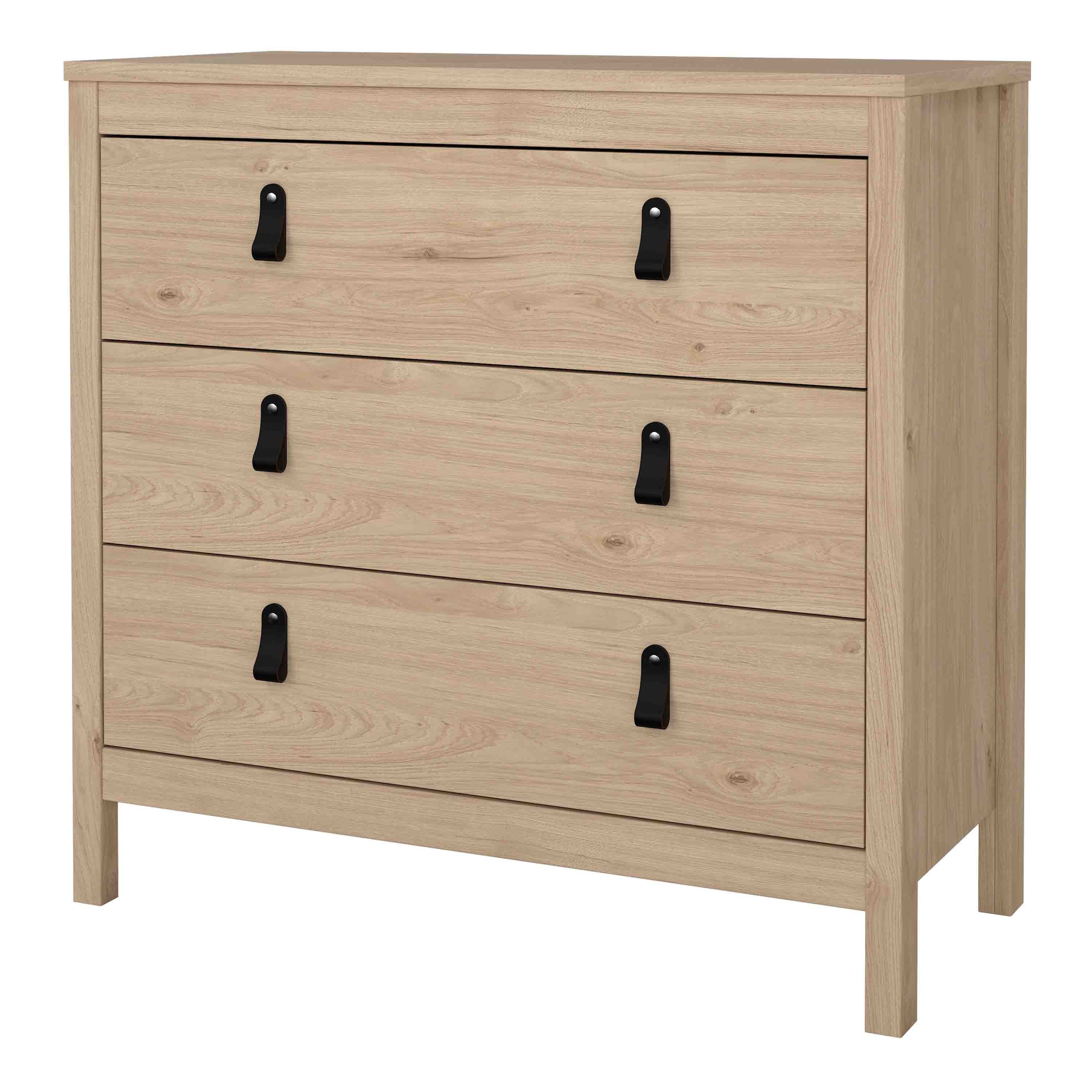 Barcelona Chest 3 Drawers in Jackson Hickory Oak – FTG, view 3