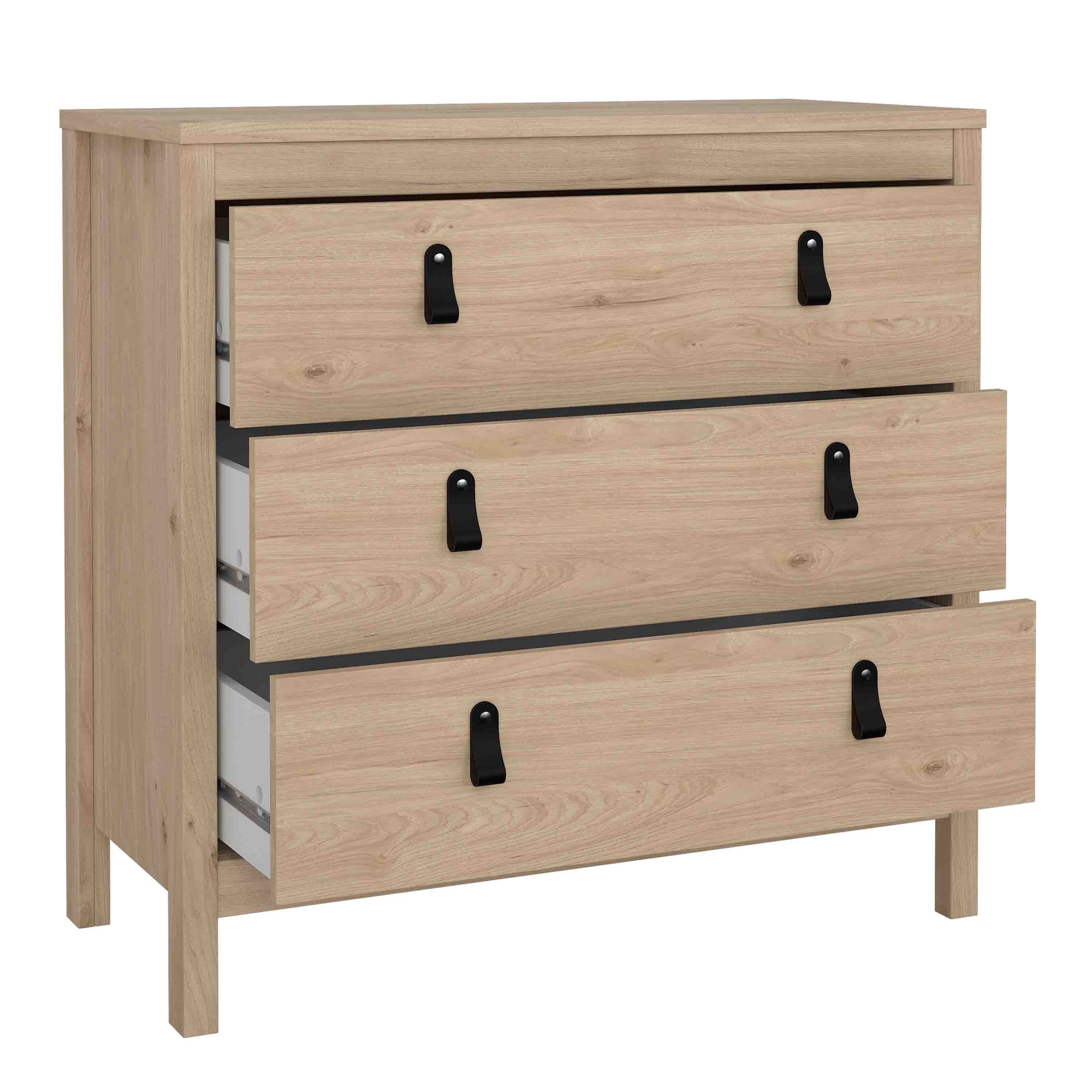 Barcelona Chest 3 Drawers in Jackson Hickory Oak – FTG, view 5