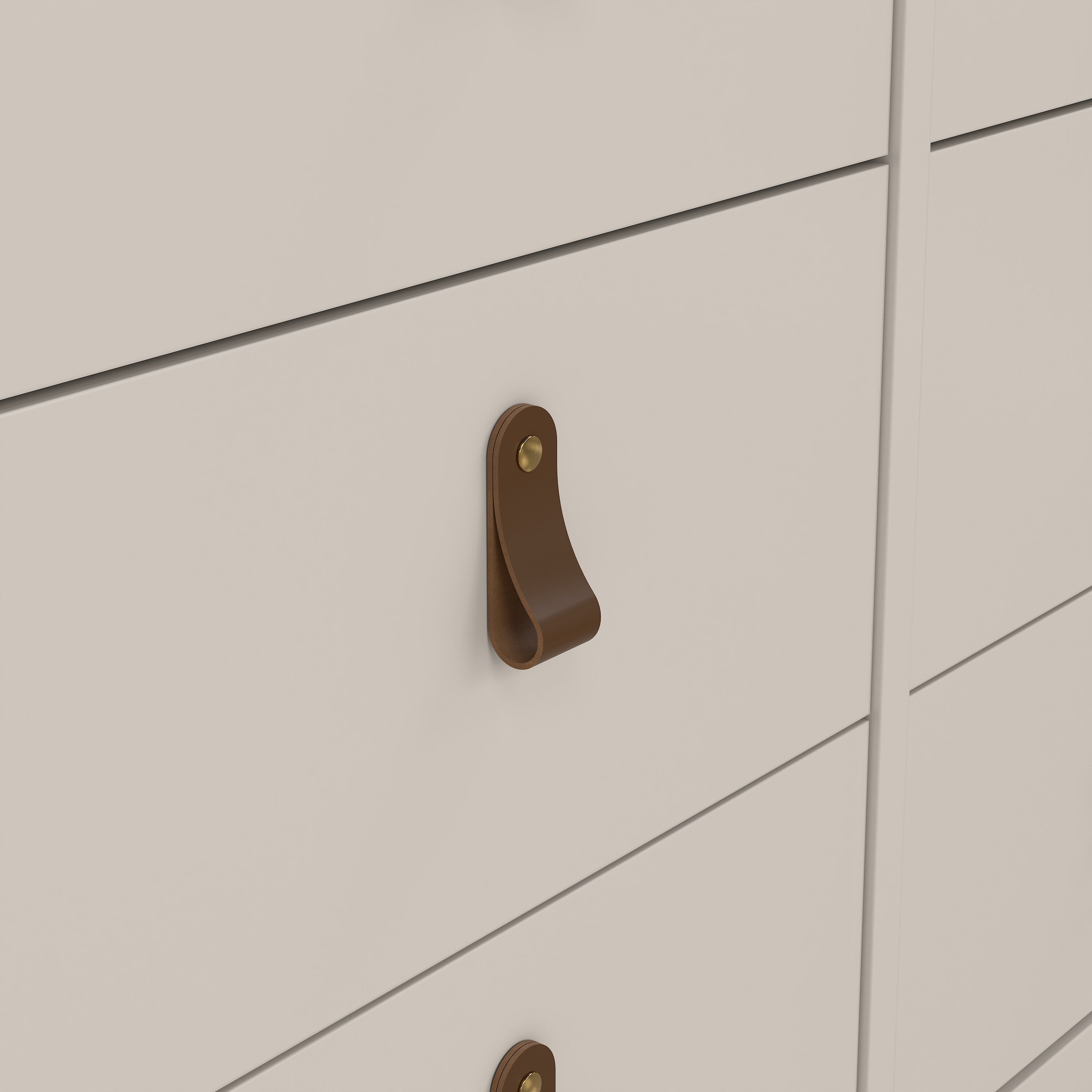 Barcelona Double Dresser 4+4 Drawers in Cashmere – FTG, view 9