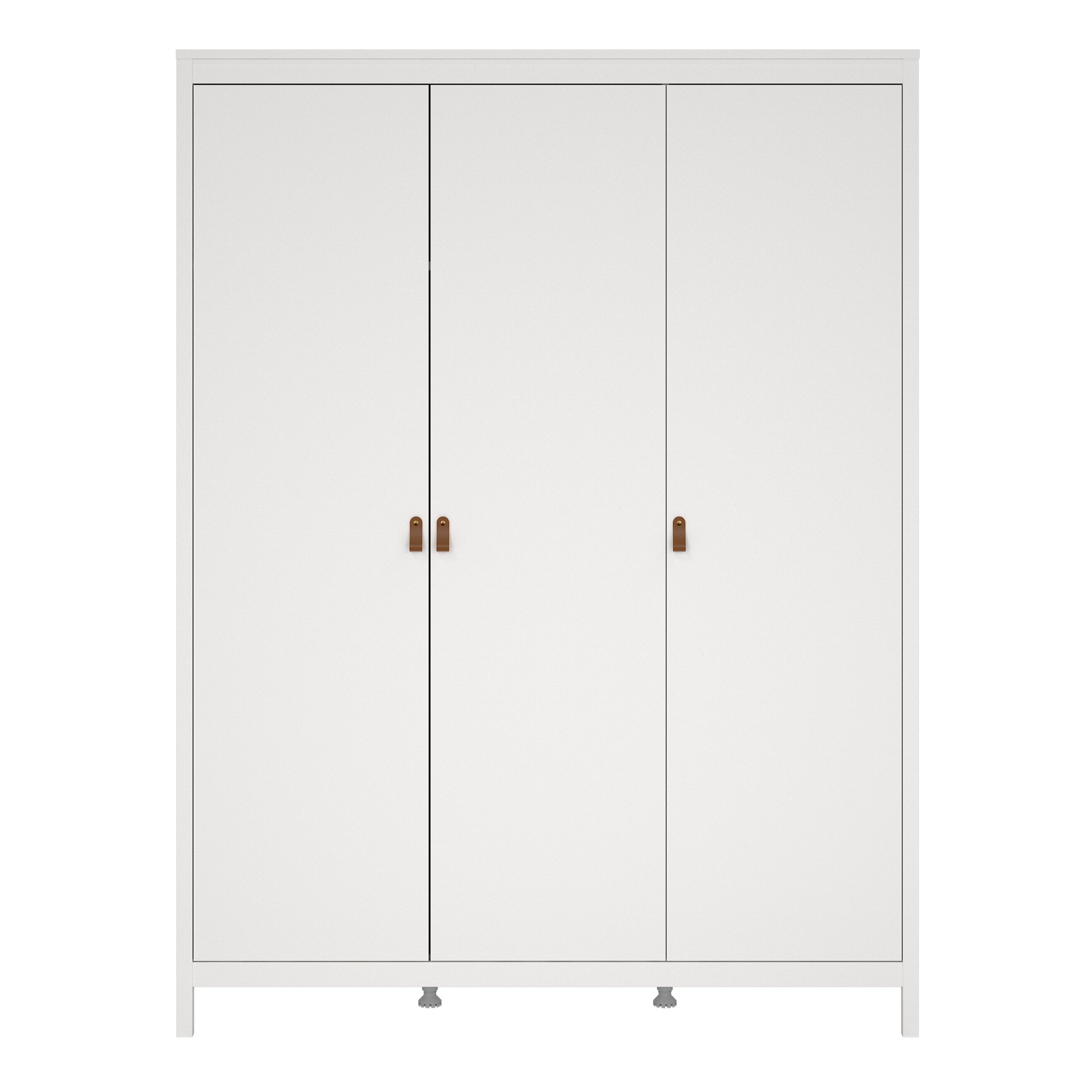 Barcelona Wardrobe with 3 Doors in White – FTG, view 2