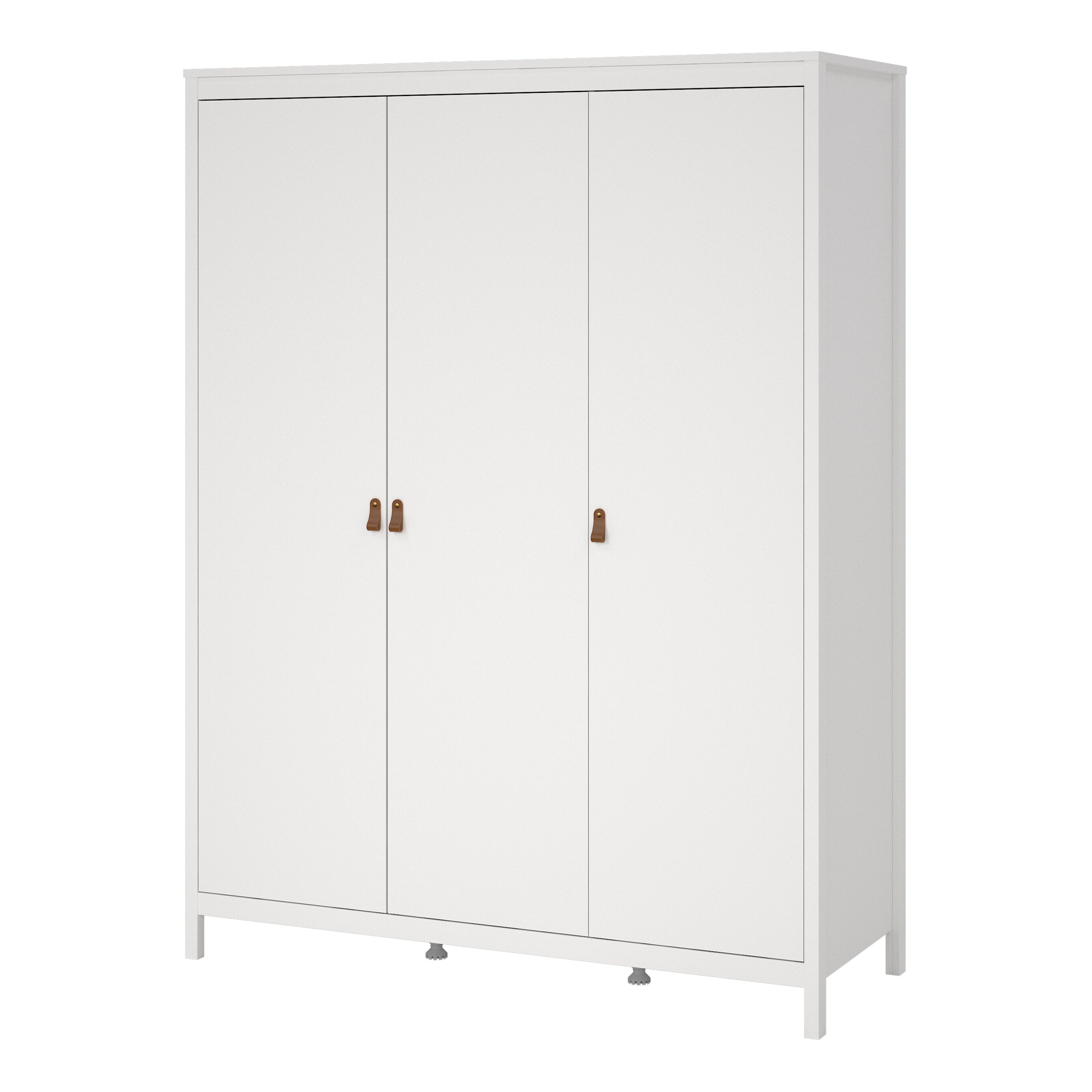 Barcelona Wardrobe with 3 Doors in White – FTG, view 3