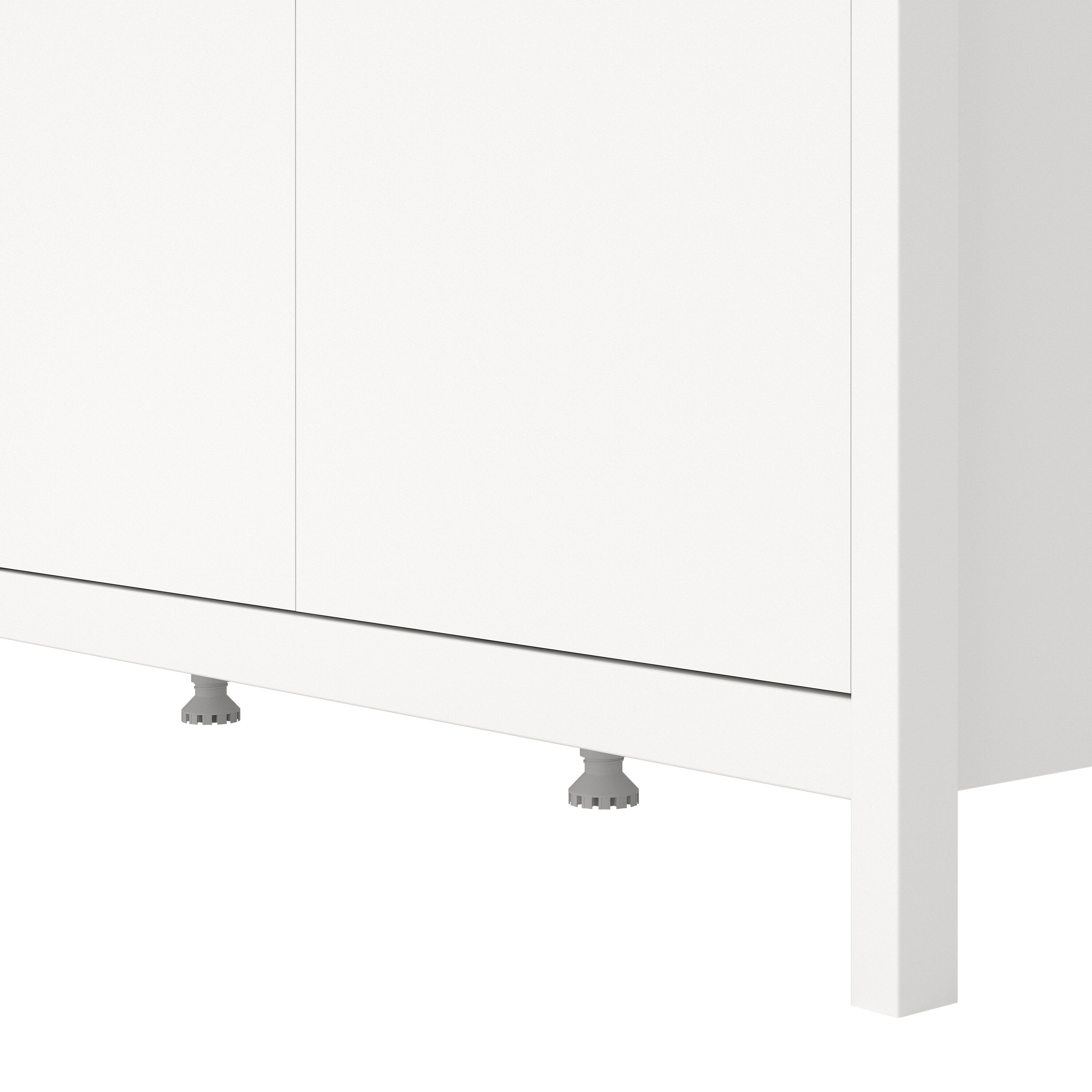Barcelona Wardrobe with 3 Doors in White – FTG, view 9