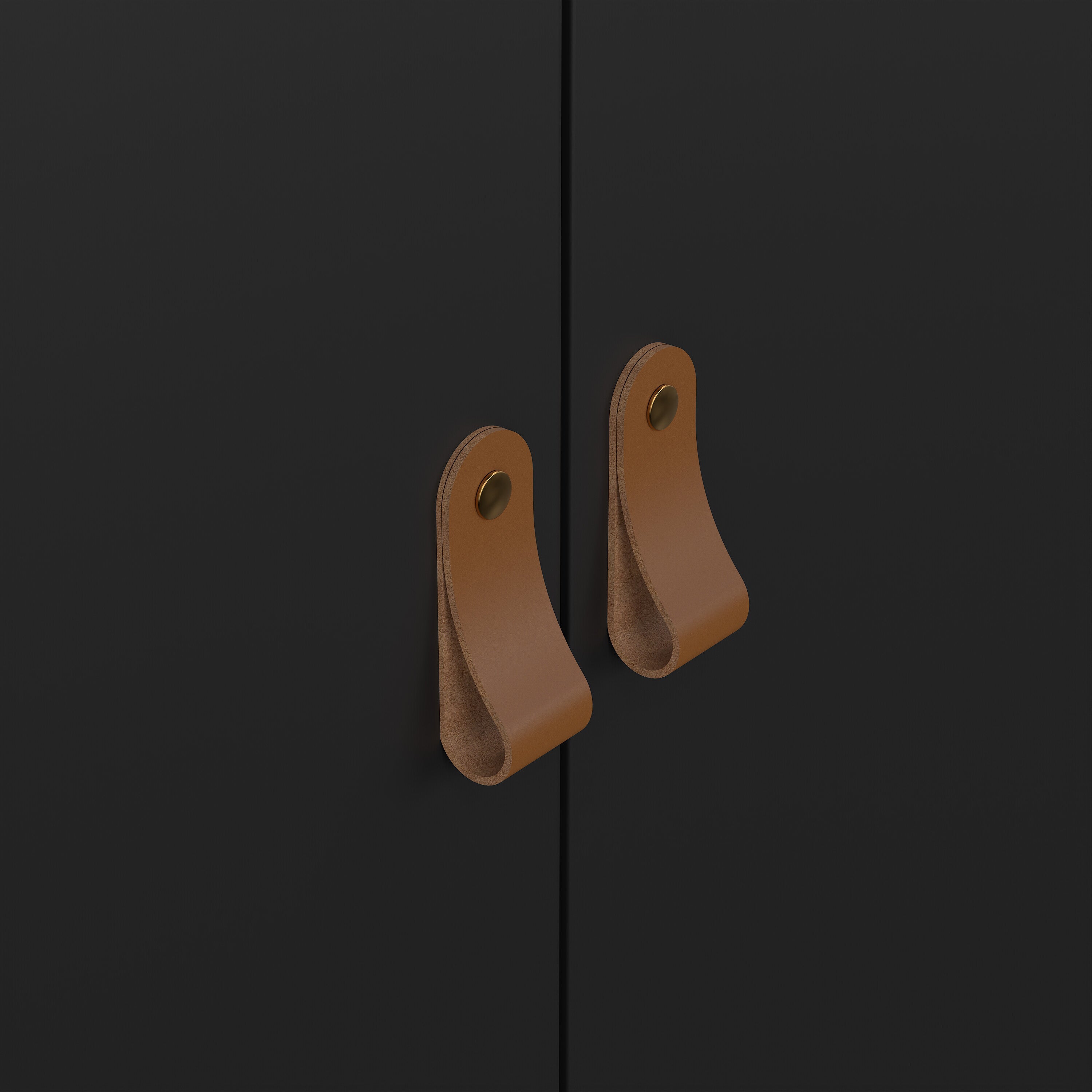 Barcelona Wardrobe with 3 Doors in Matt Black – FTG, view 8