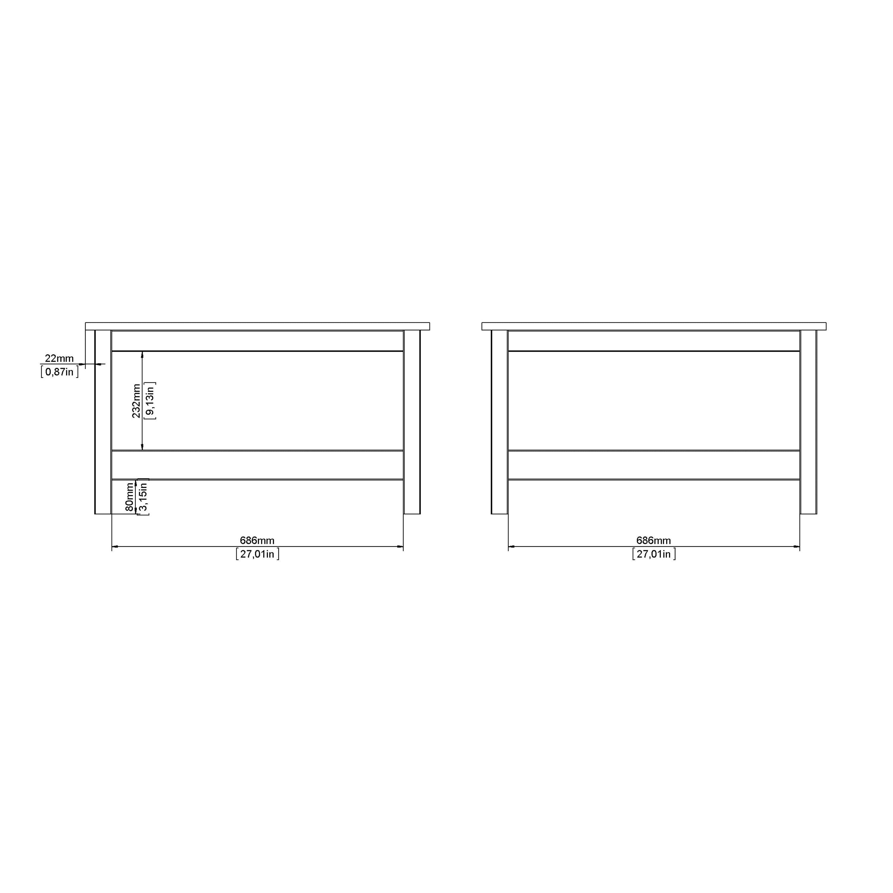 Barcelona Coffee Table in White – FTG, view 8