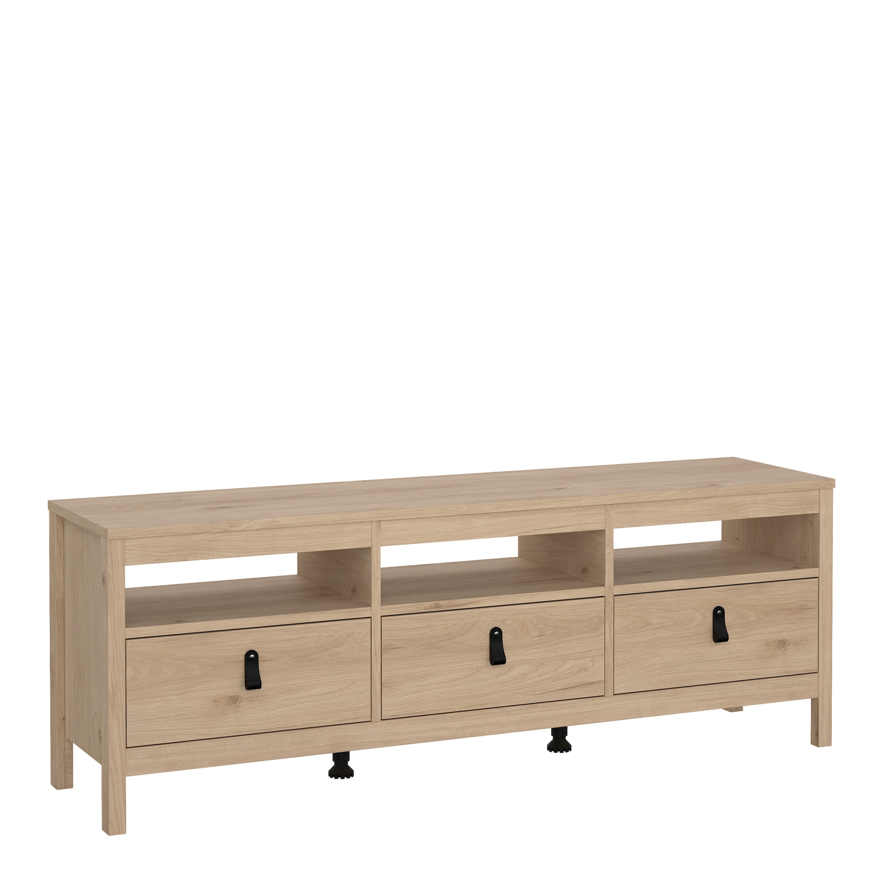 Barcelona TV-Unit 3 Drawers in Jackson Hickory Oak – FTG