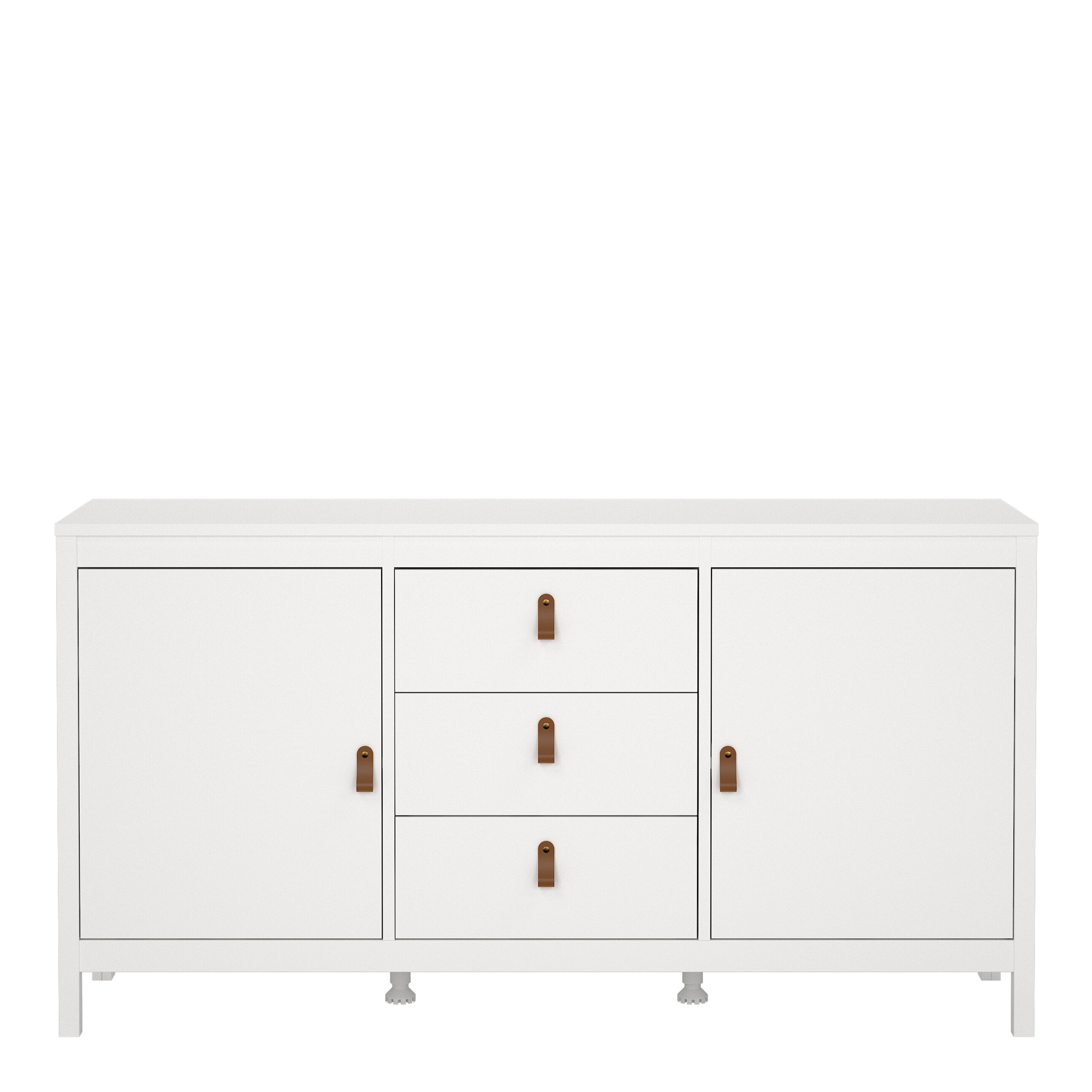 Barcelona Sideboard 2 Doors 3 Drawers in White – FTG, view 2