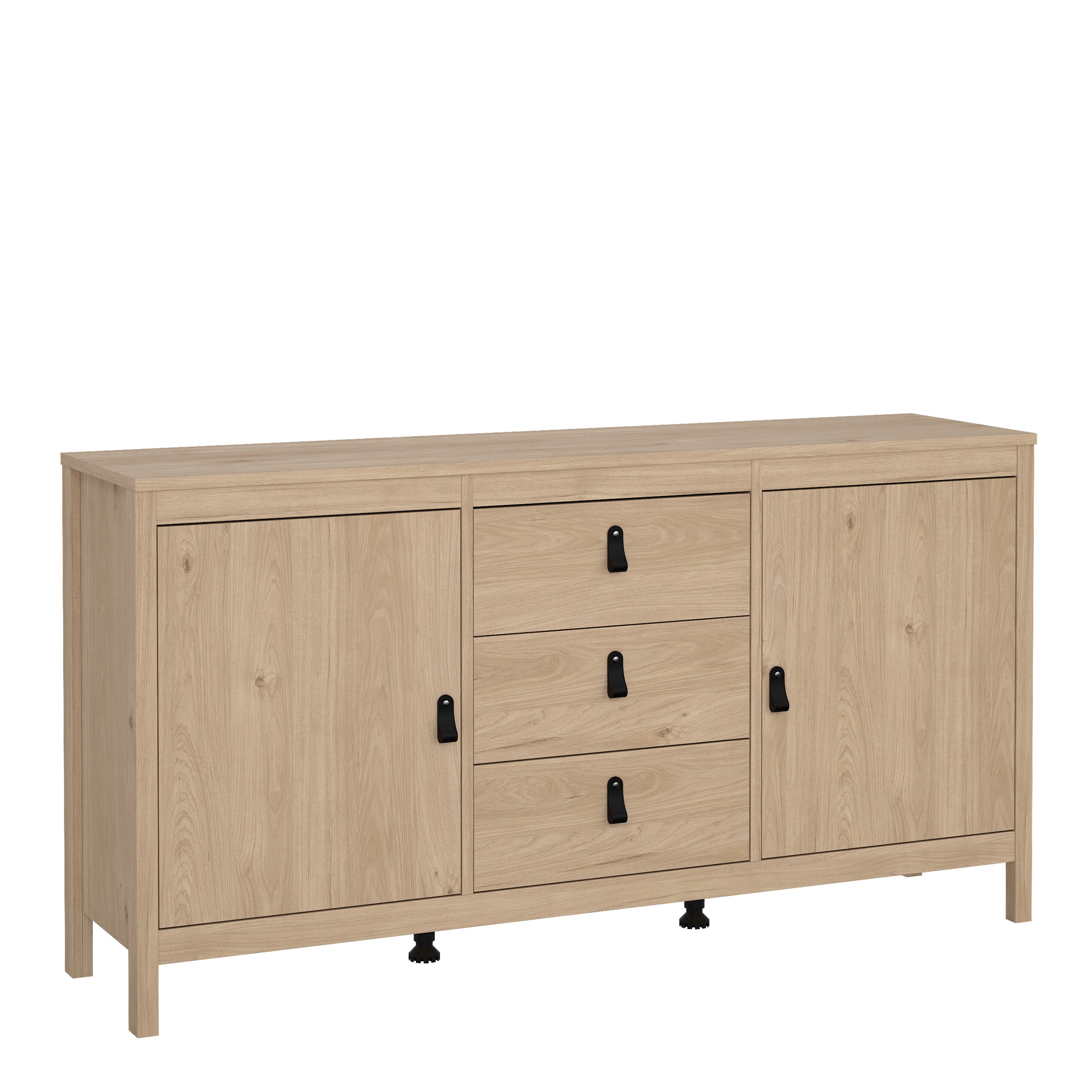 Barcelona Sideboard 2 Doors + 3 Drawers in Jackson Hickory Oak – FTG