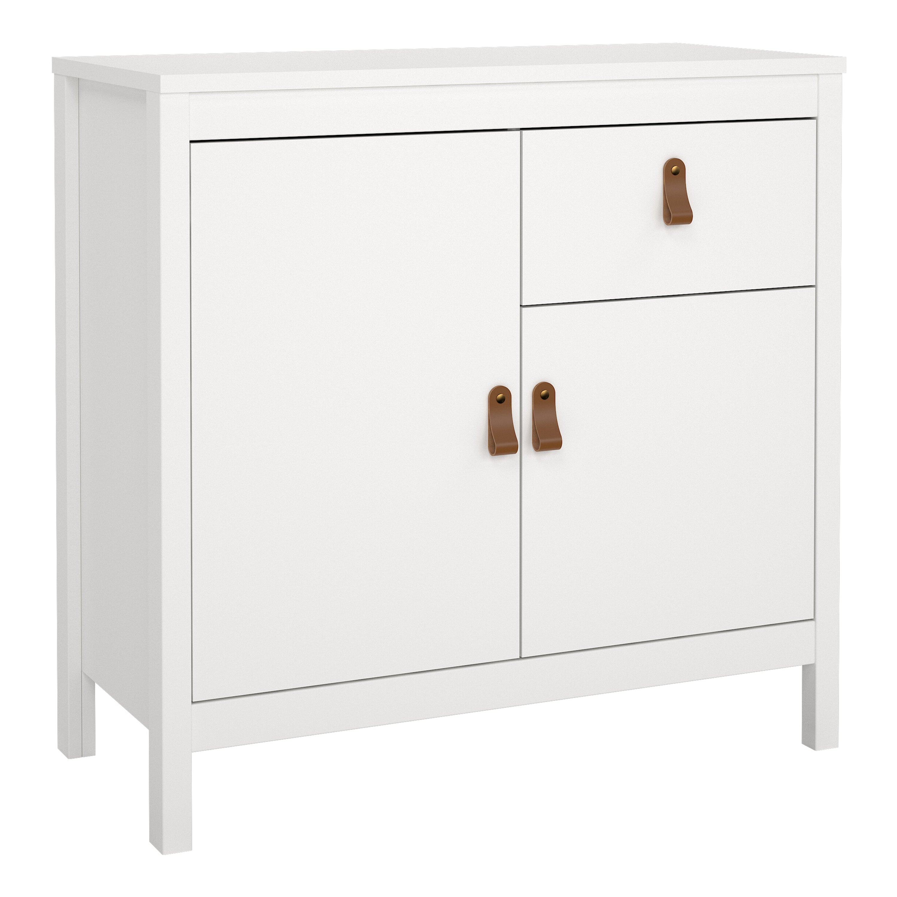 Barcelona Sideboard 2 Doors 1 Drawer in White – FTG