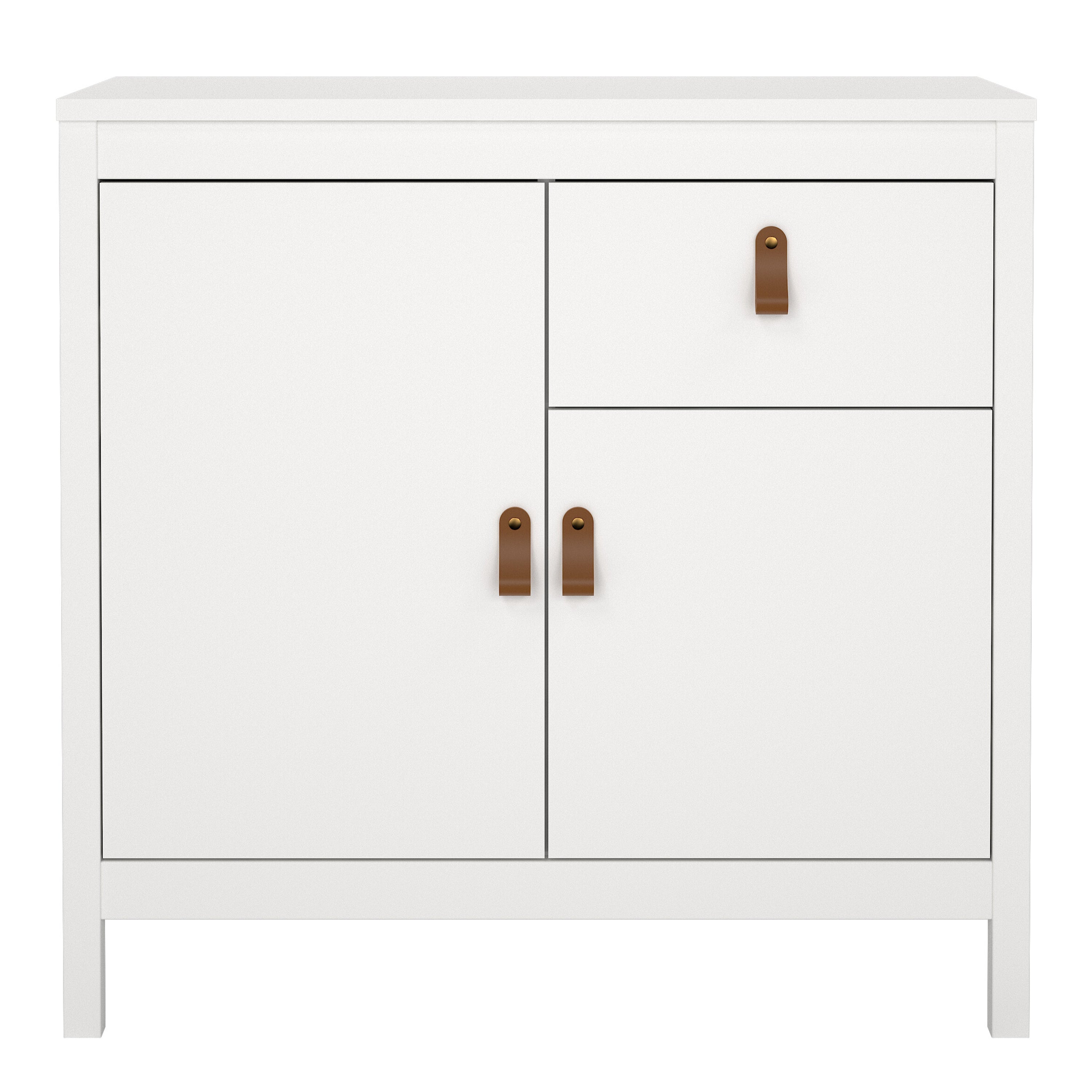 Barcelona Sideboard 2 Doors 1 Drawer in White – FTG, view 2